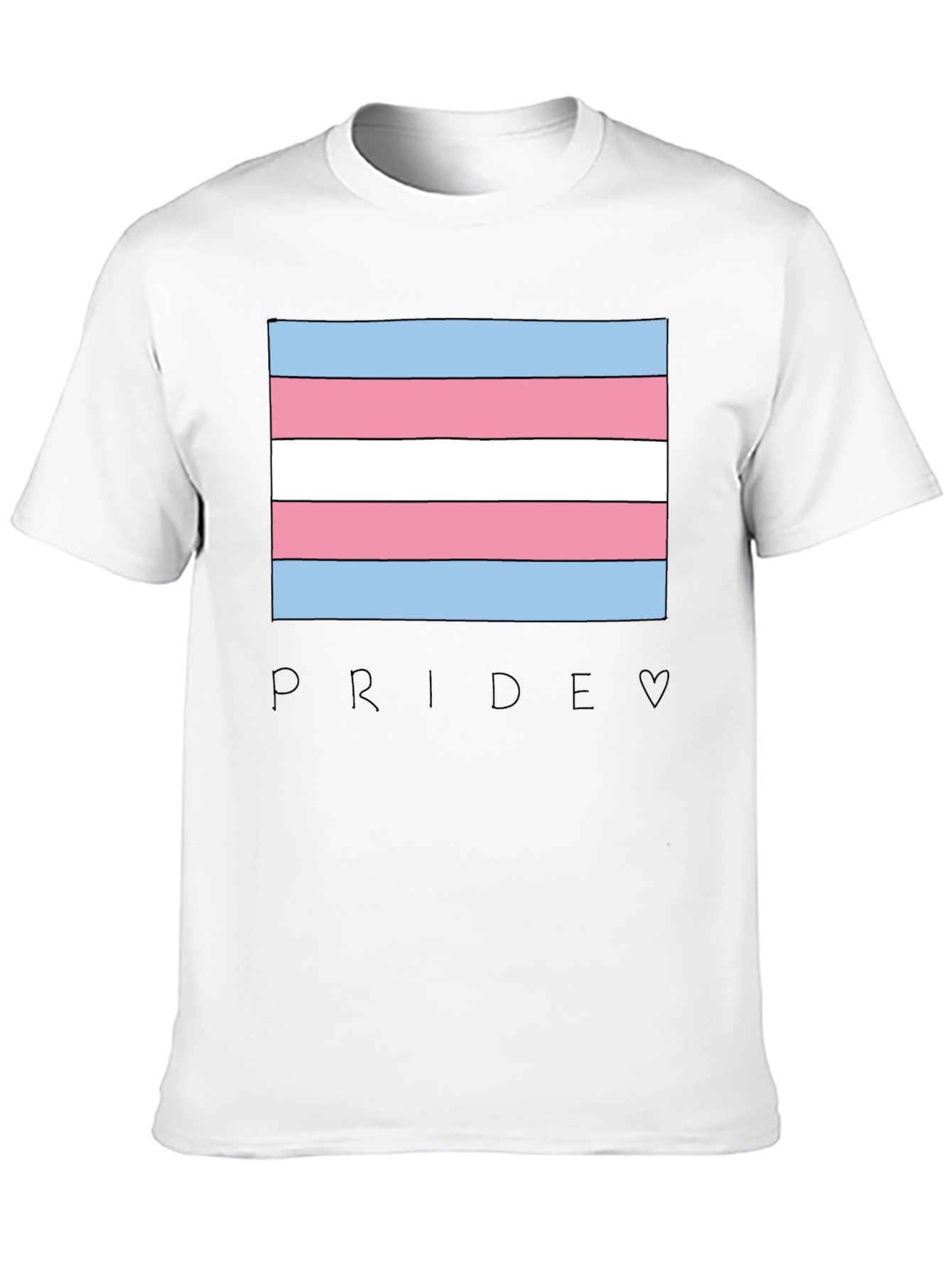 Transgender Pride Flag Graphic T-Shirt