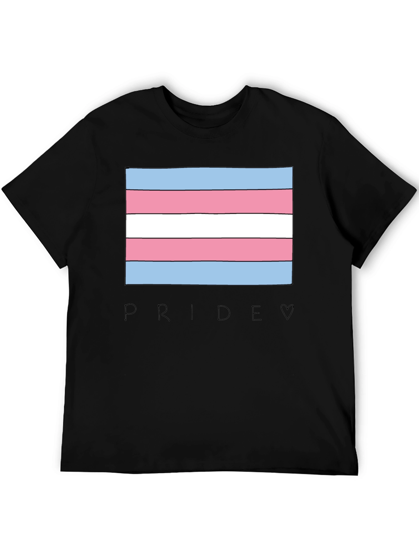 Transgender Pride Flag Graphic T-Shirt