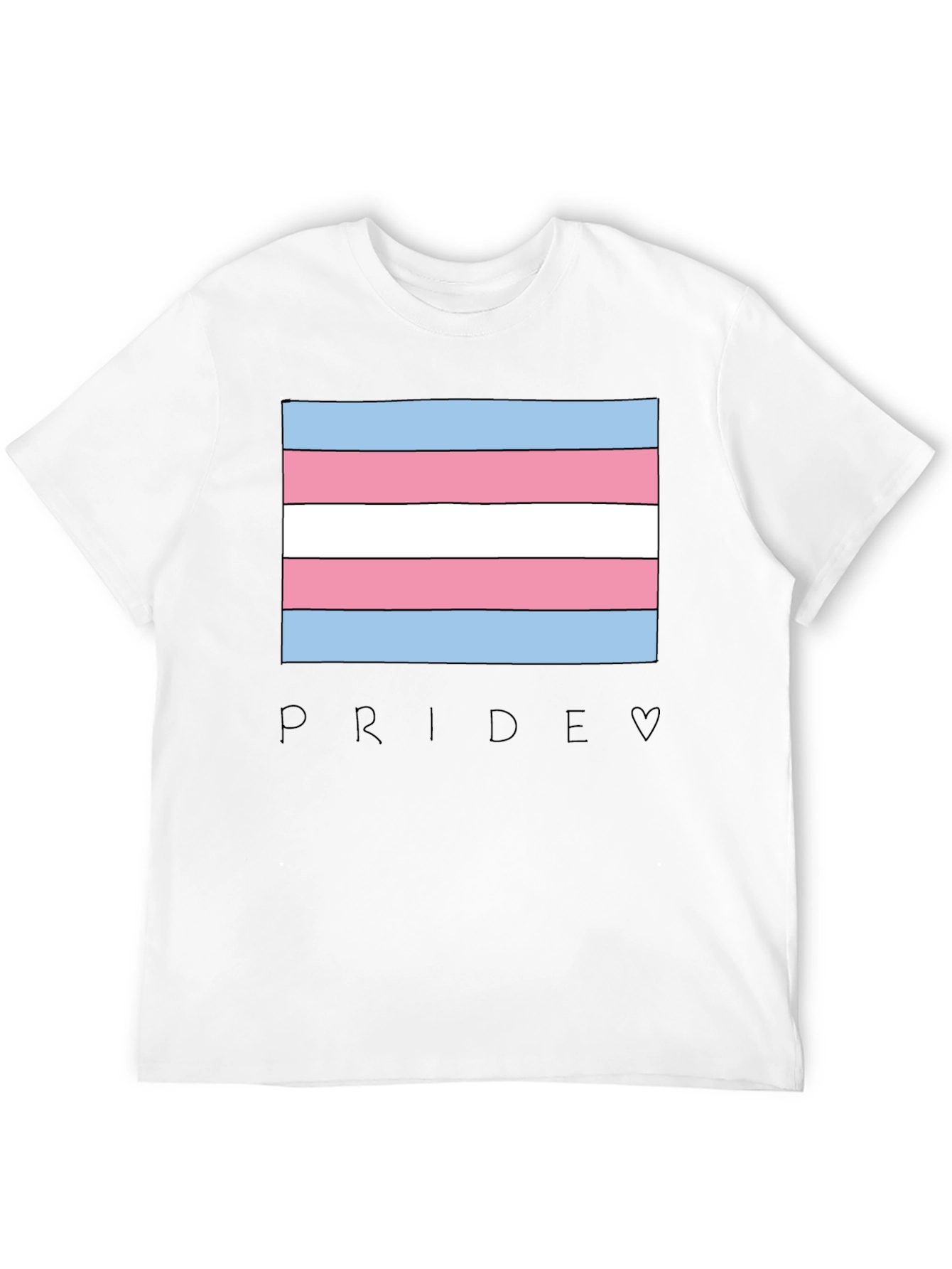 Transgender Pride Flag Graphic T-Shirt