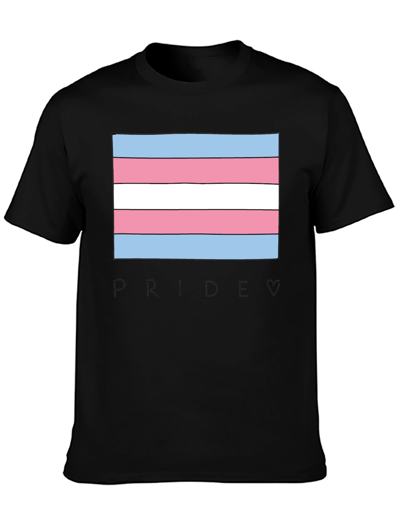Transgender Pride Flag Graphic T-Shirt