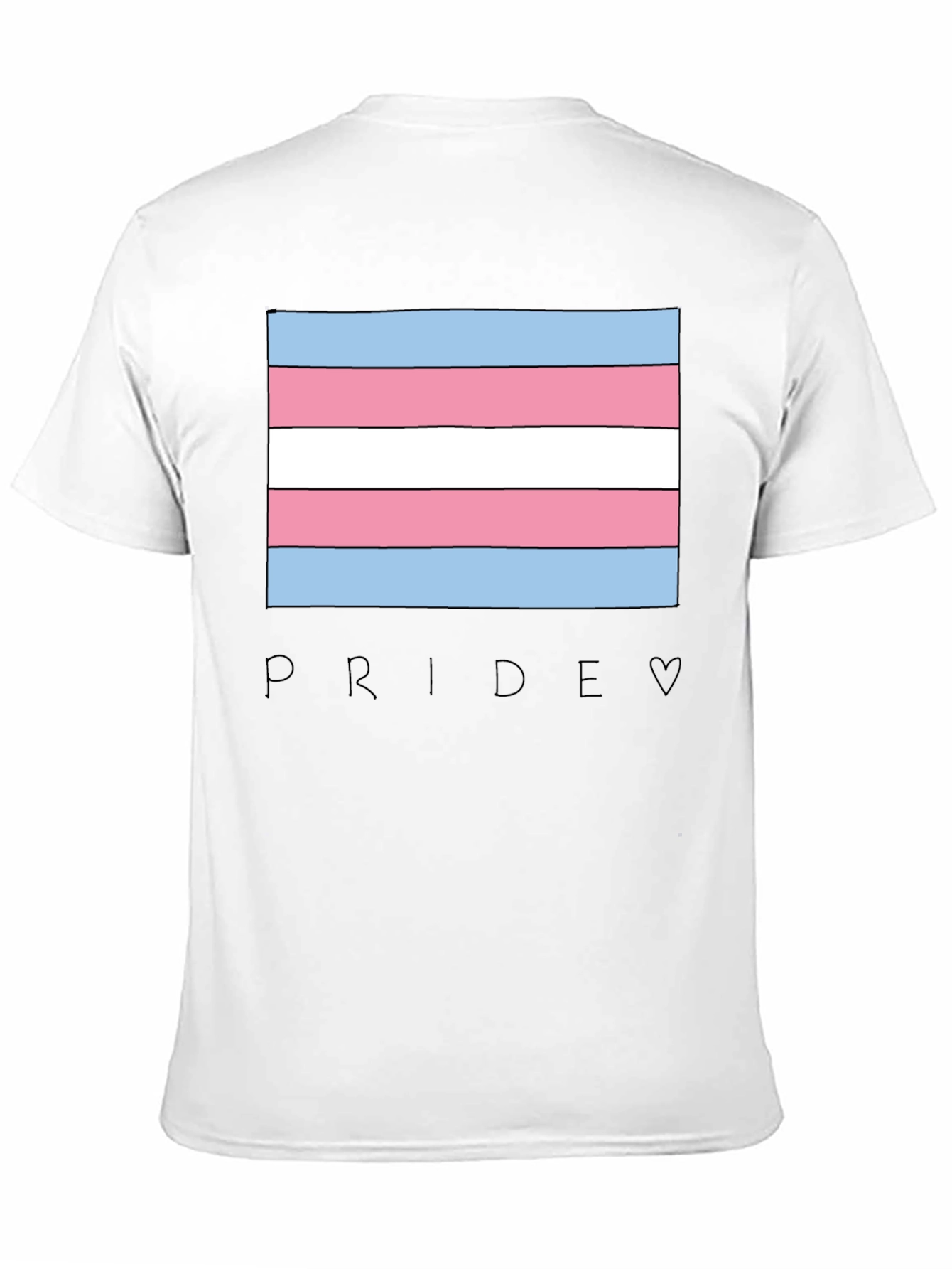 Transgender Pride Flag Graphic T-Shirt