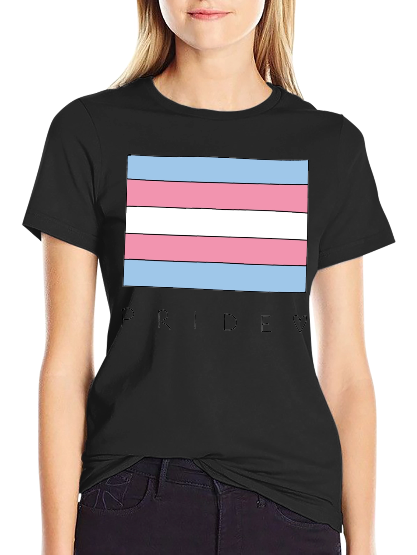 Transgender Pride Flag Graphic T-Shirt