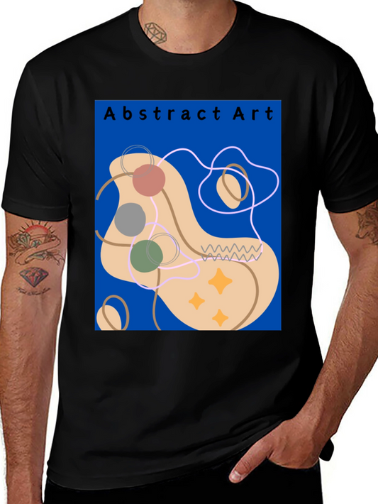 Abstract Art Graphic Tee - Modern Casual Style