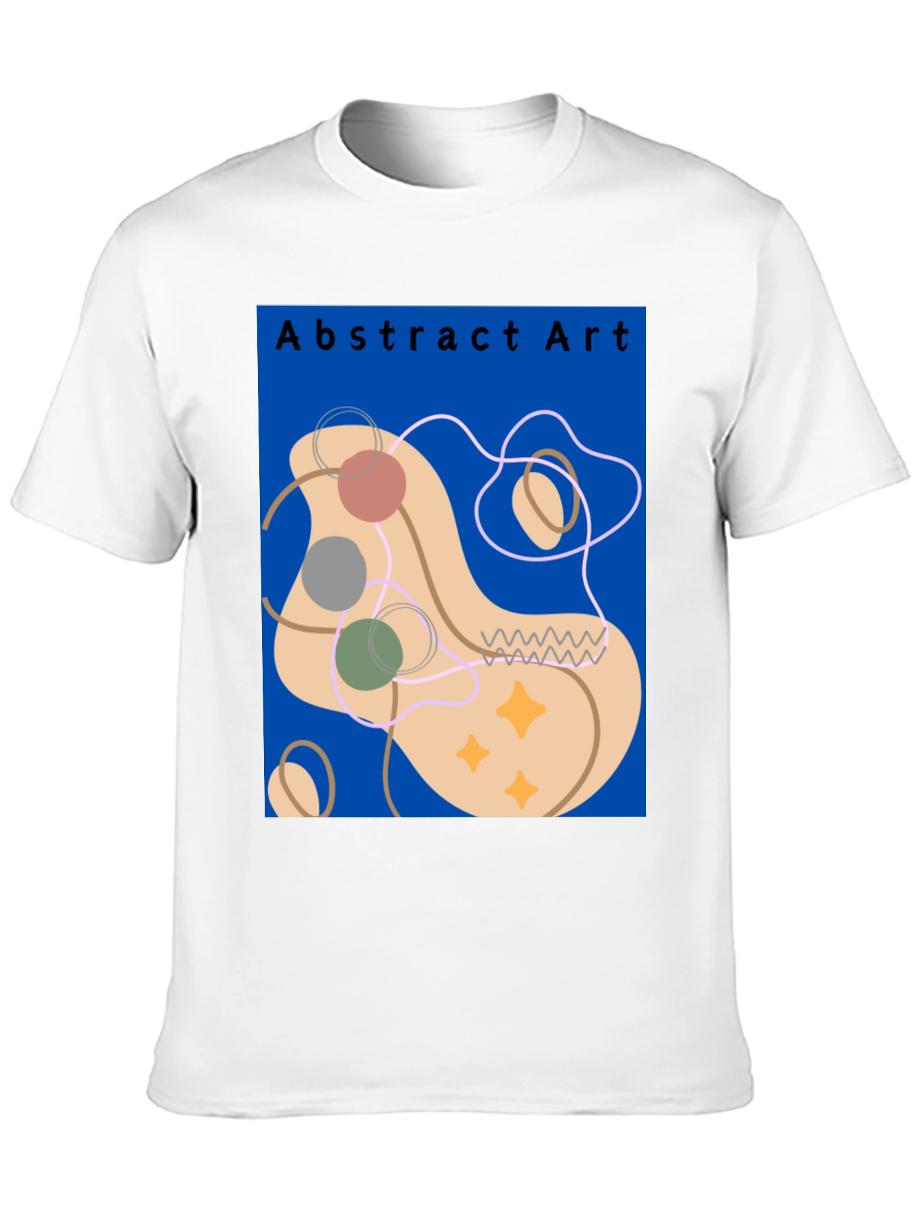 Abstract Art Graphic Tee - Modern Casual Style