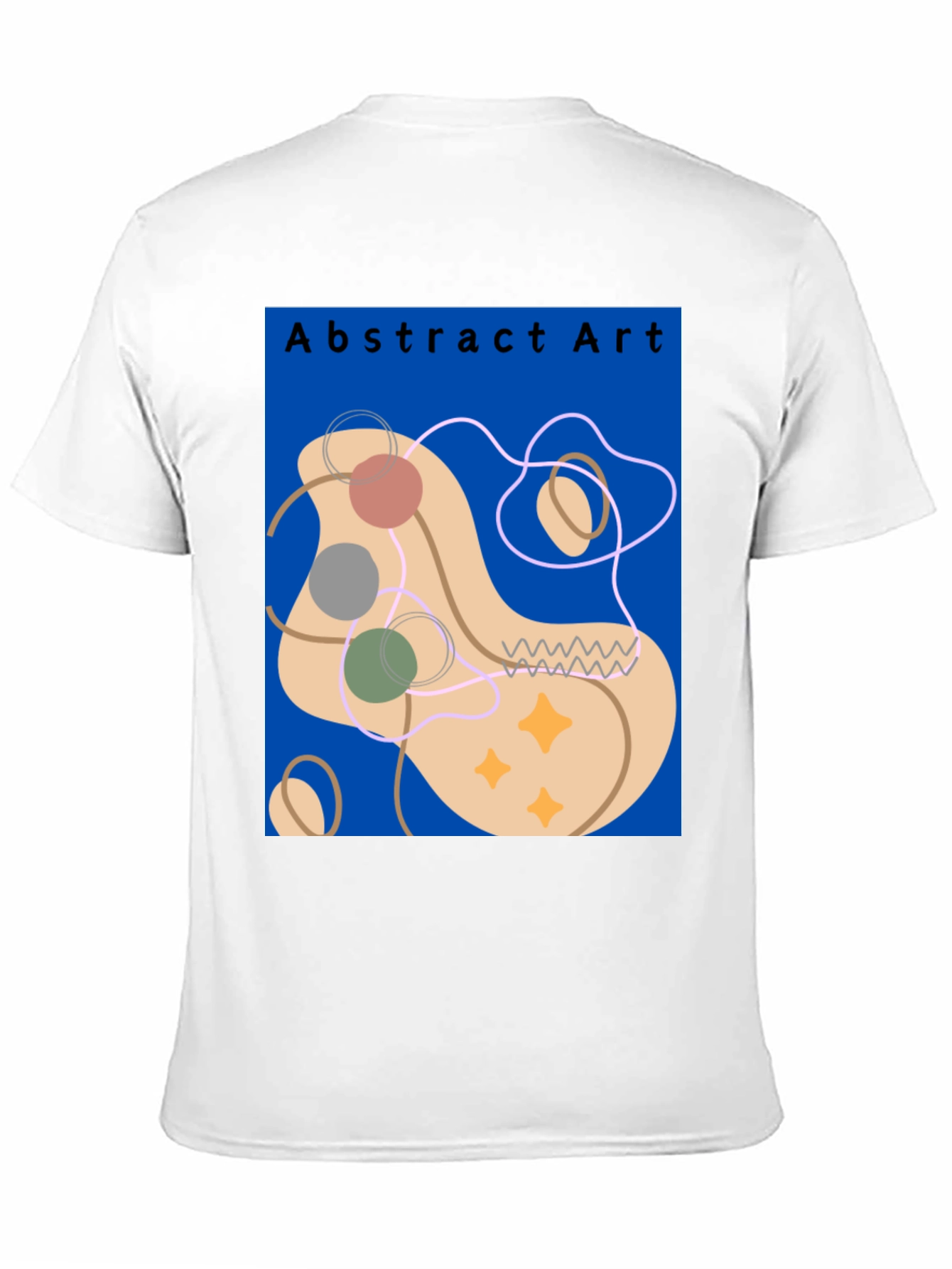 Abstract Art Graphic Tee - Modern Casual Style