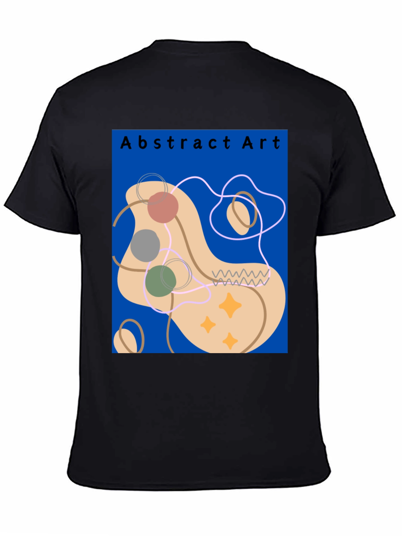 Abstract Art Graphic Tee - Modern Casual Style