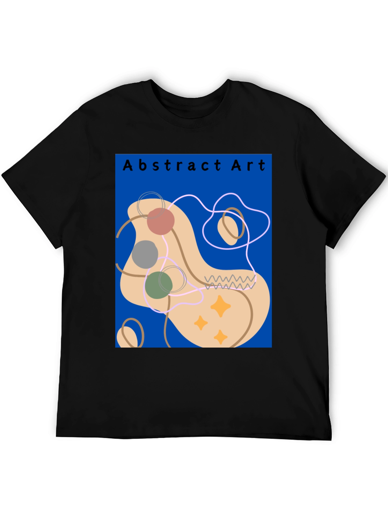 Abstract Art Graphic Tee - Modern Casual Style