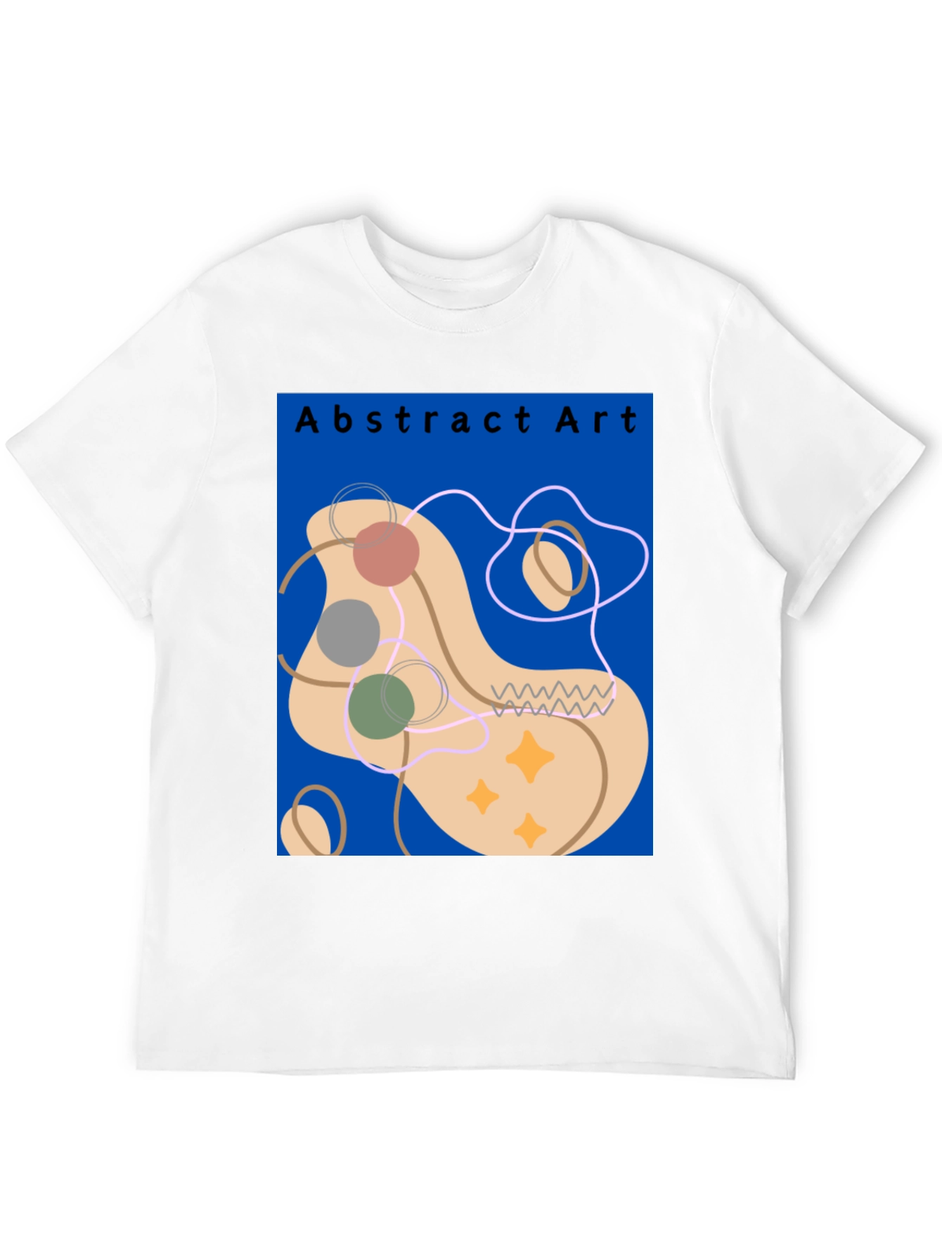 Abstract Art Graphic Tee - Modern Casual Style