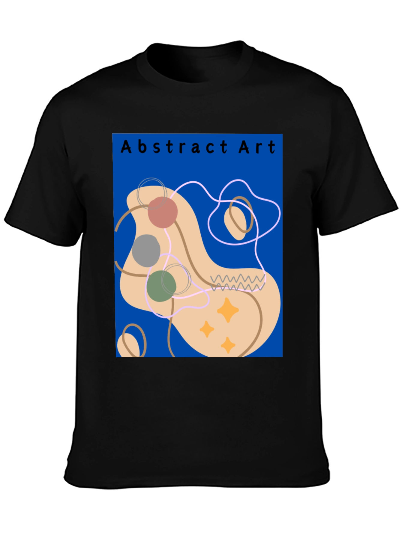 Abstract Art Graphic Tee - Modern Casual Style