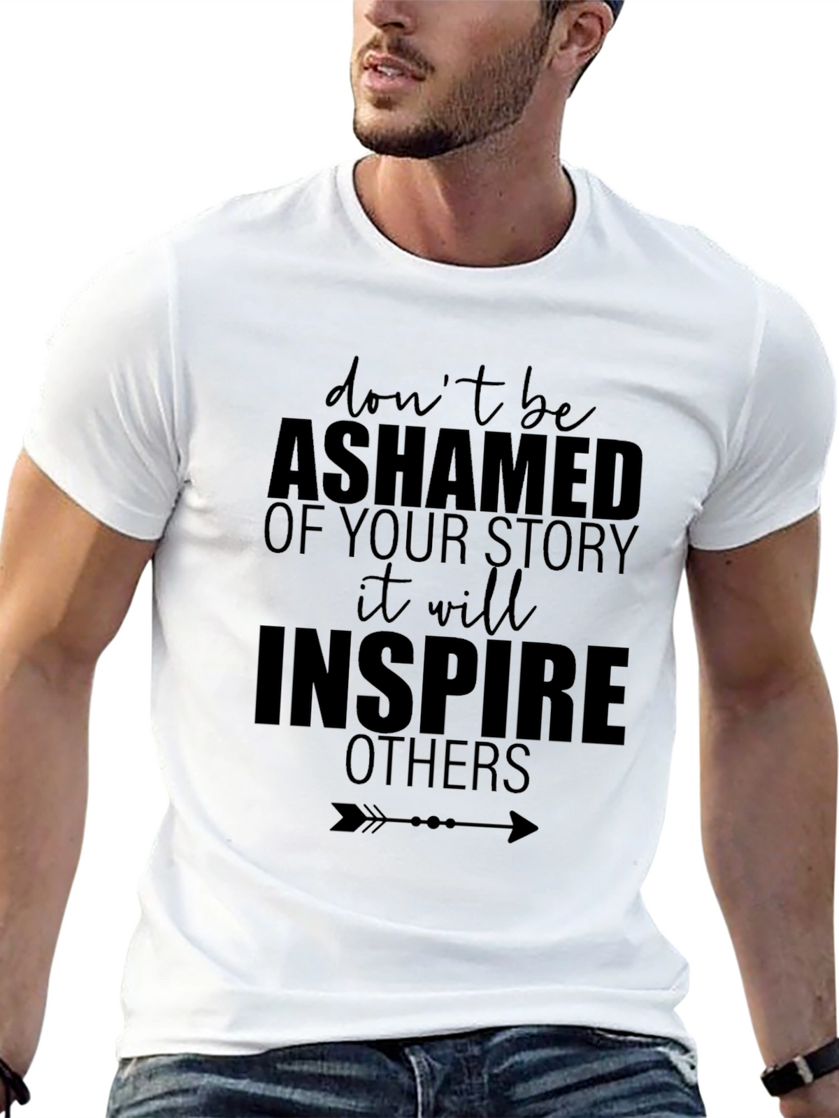 Inspirational Story T-Shirt - Black