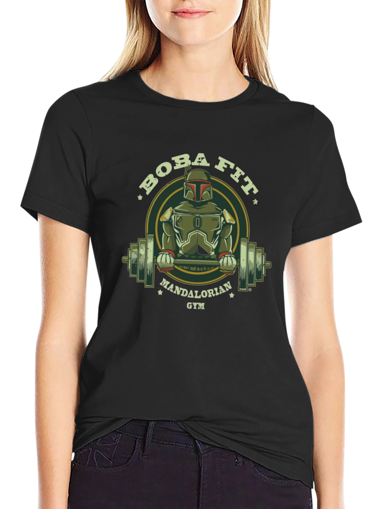 Boba Fit Mandalorian Gym T-Shirt