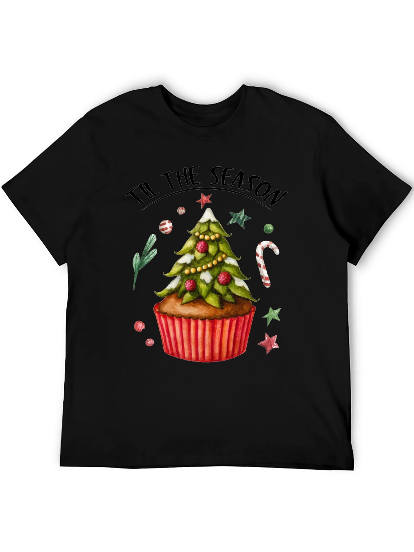 Festive Christmas Cupcake T-Shirt