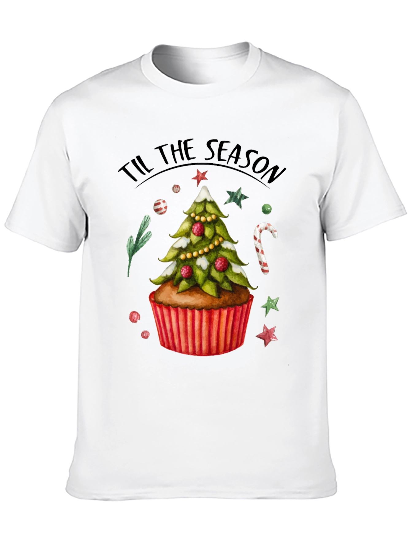 Festive Christmas Cupcake T-Shirt