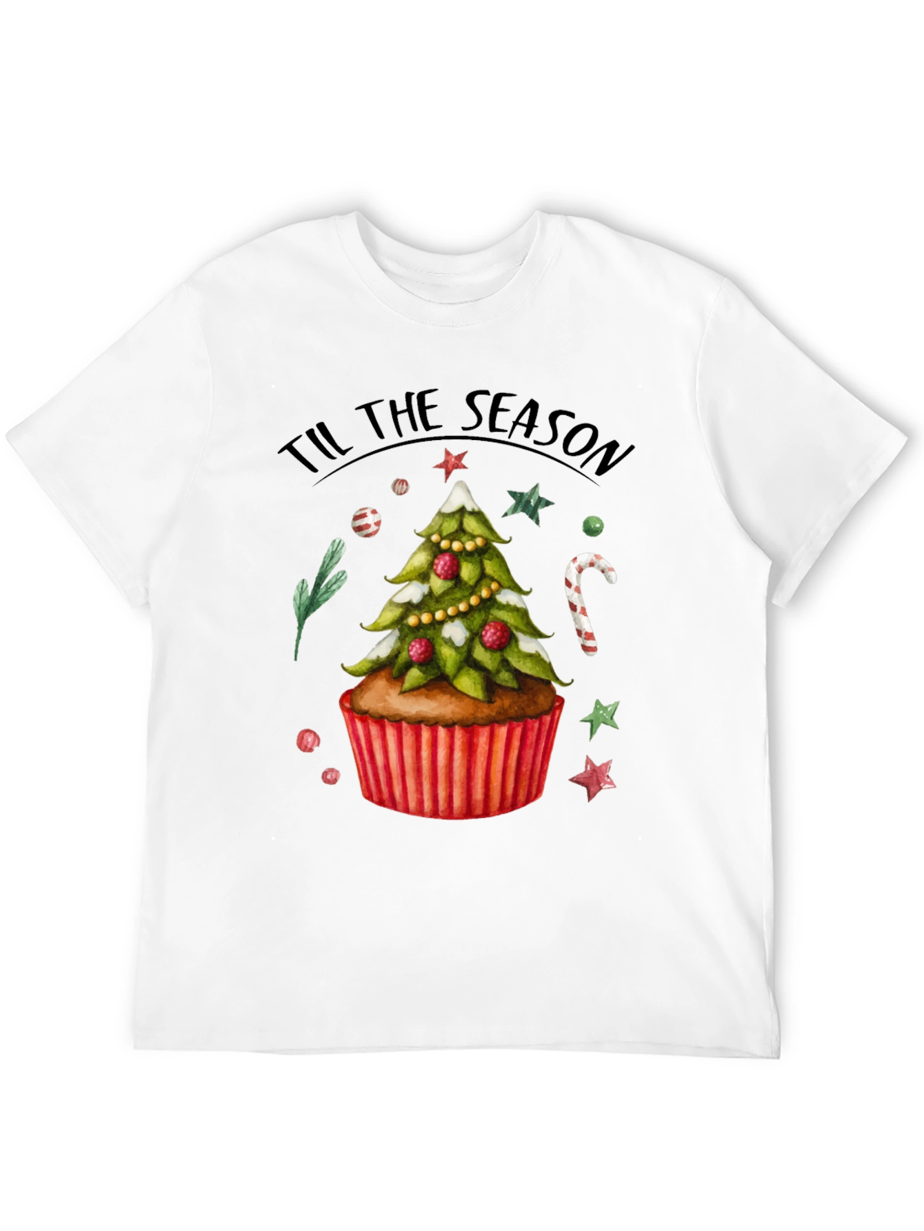 Festive Christmas Cupcake T-Shirt