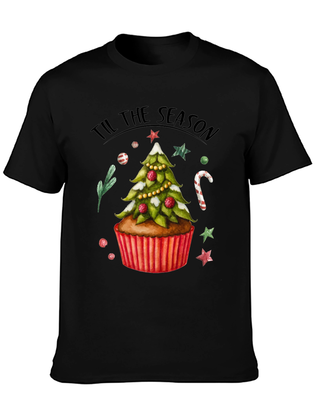 Festive Christmas Cupcake T-Shirt