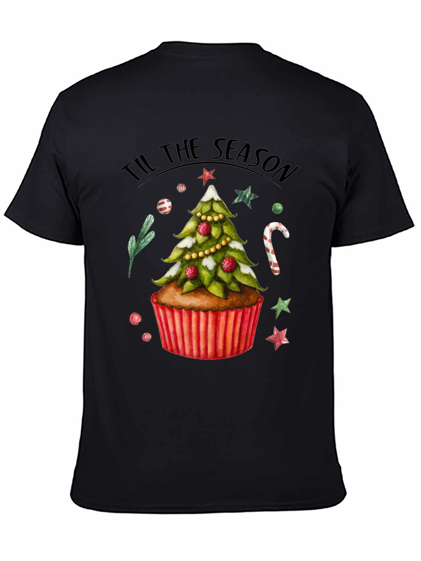 Festive Christmas Cupcake T-Shirt