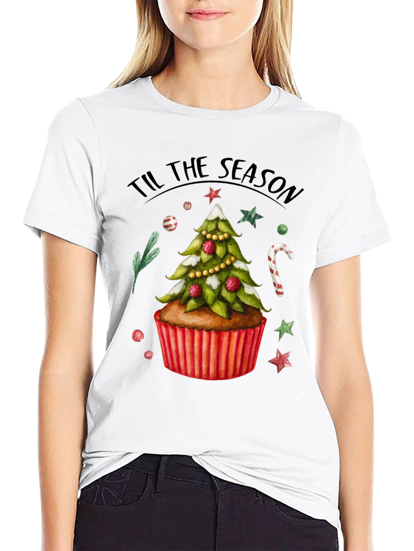 Festive Christmas Cupcake T-Shirt