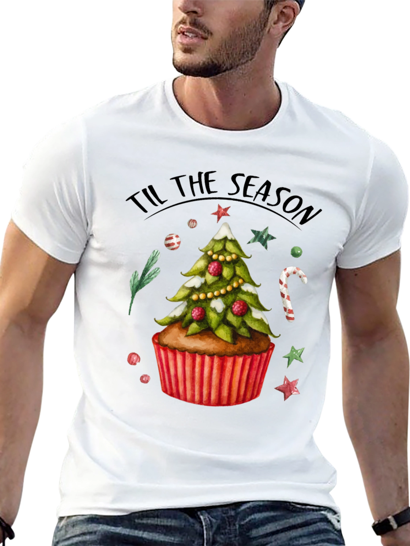 Festive Christmas Cupcake T-Shirt