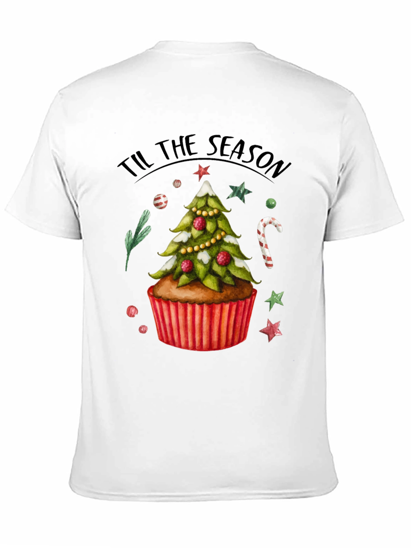 Festive Christmas Cupcake T-Shirt