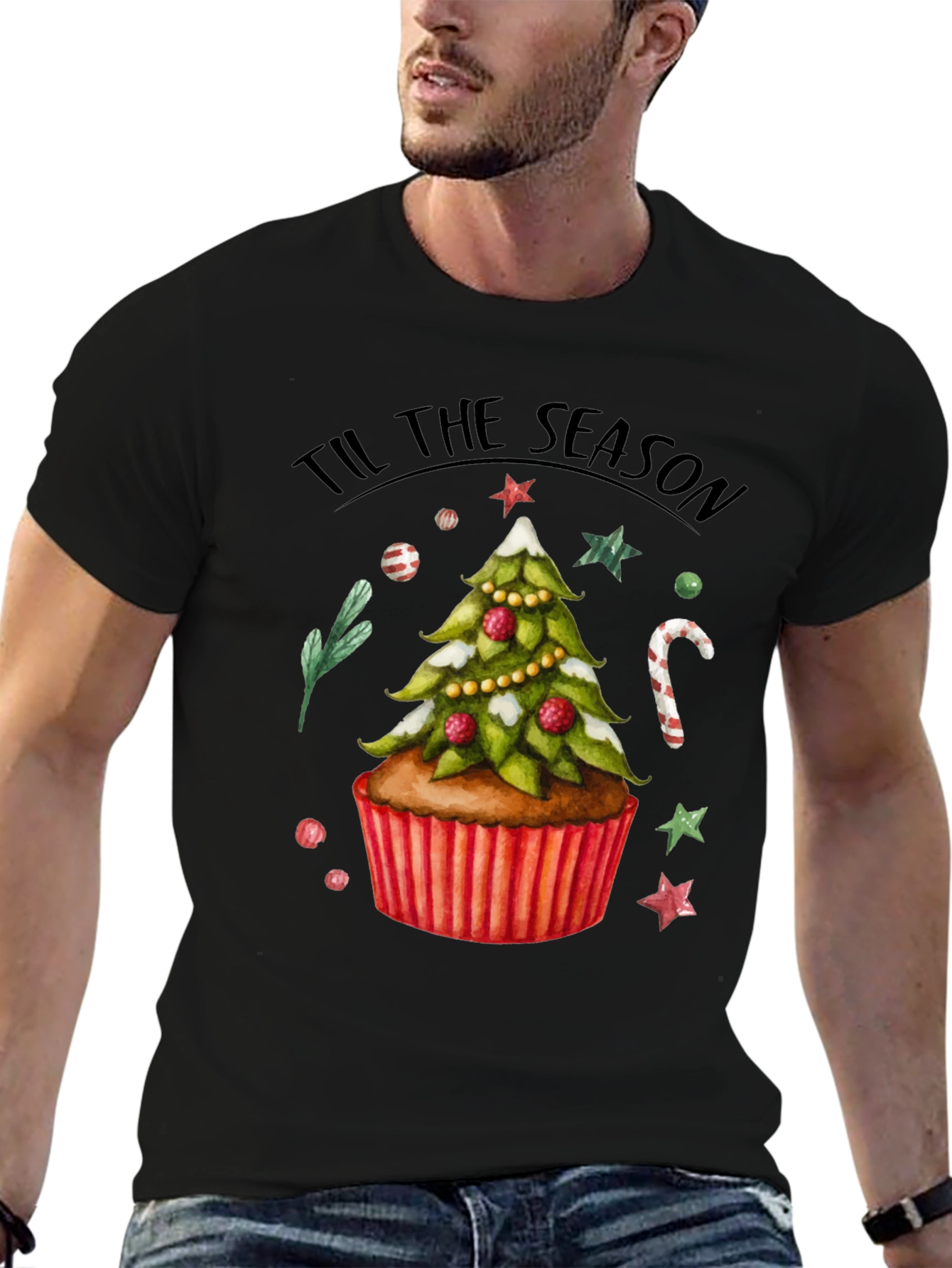 Festive Christmas Cupcake T-Shirt