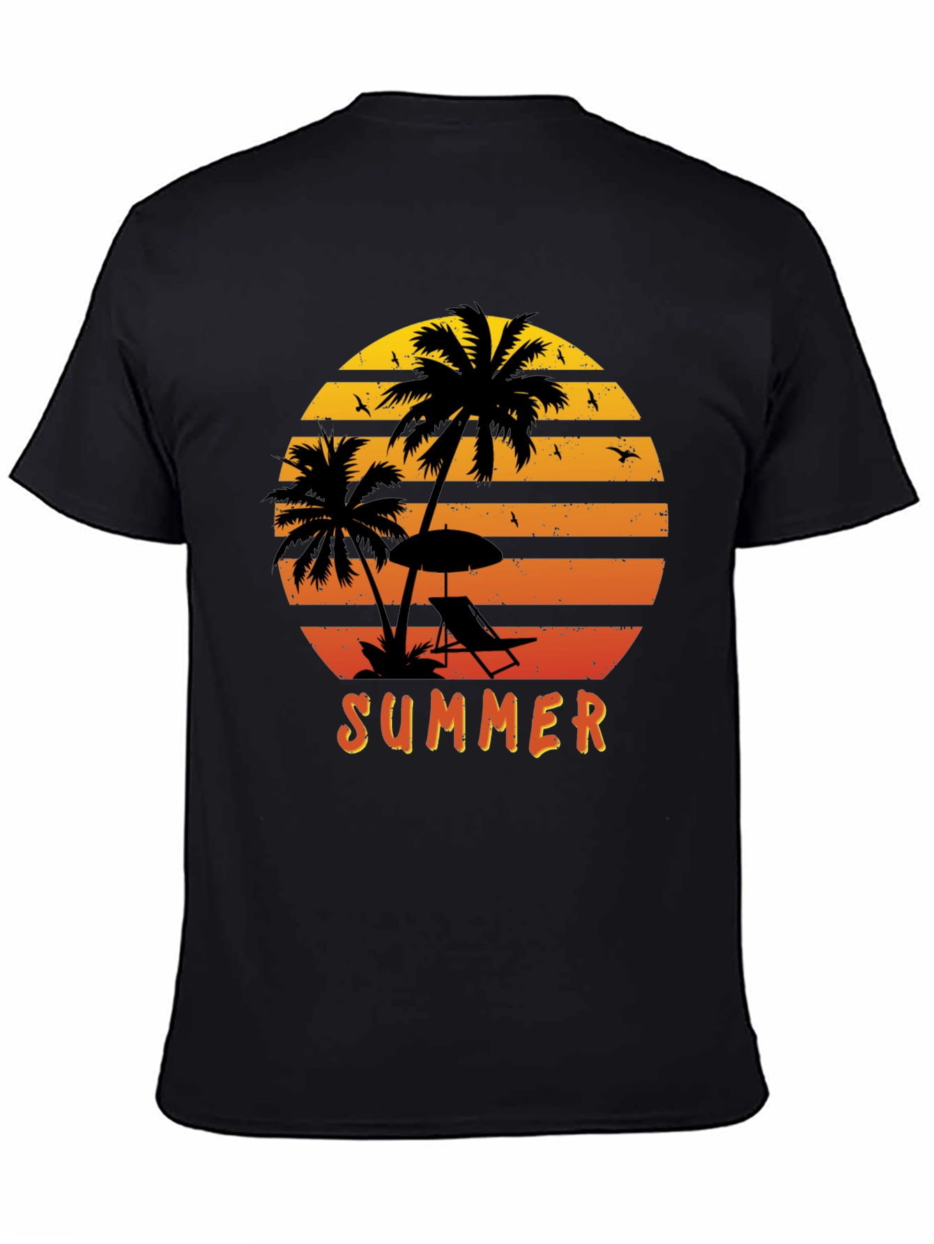 Summer Sunset Palm Tree T-Shirt