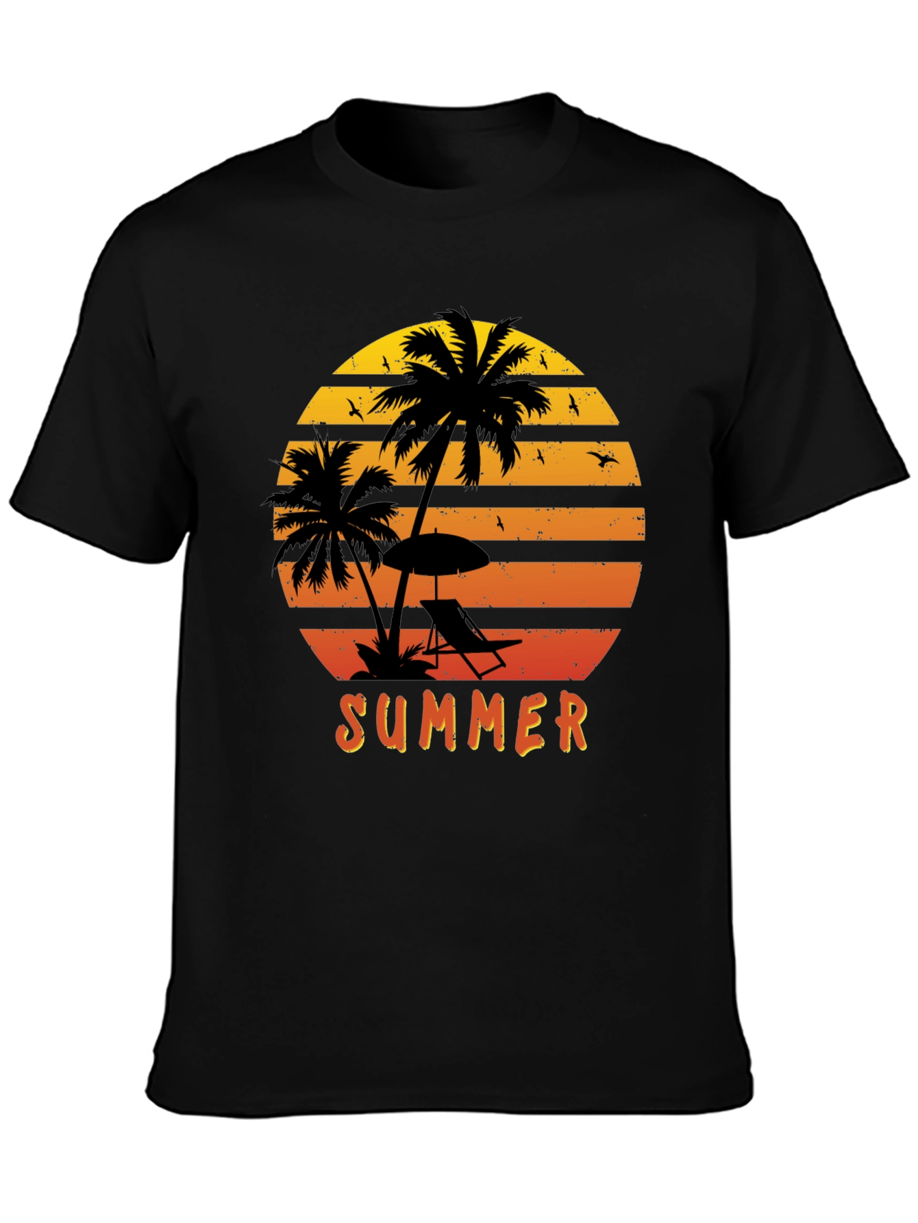 Summer Sunset Palm Tree T-Shirt