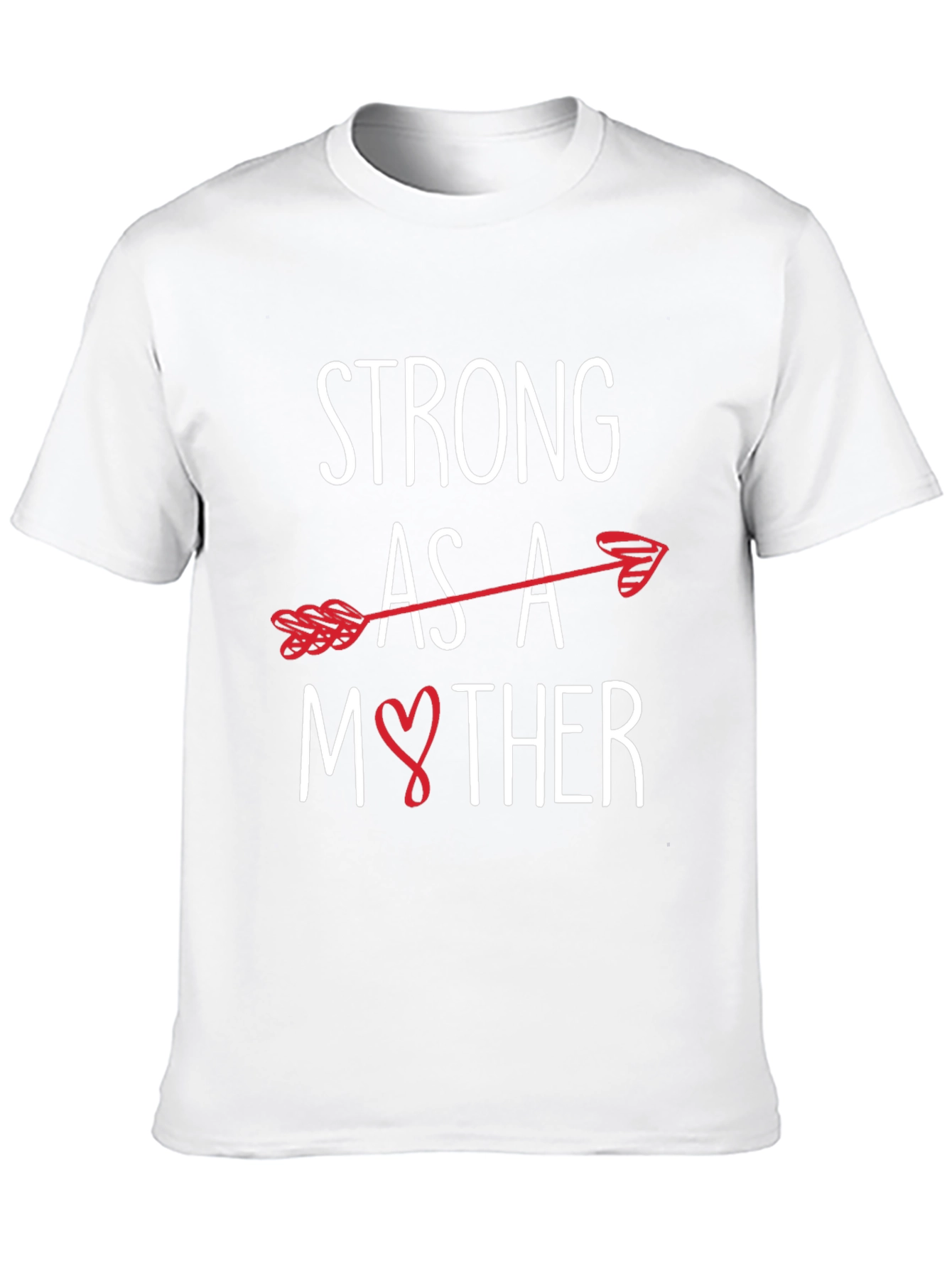 Strong As A Mother Arrow Heart Graphic Tee