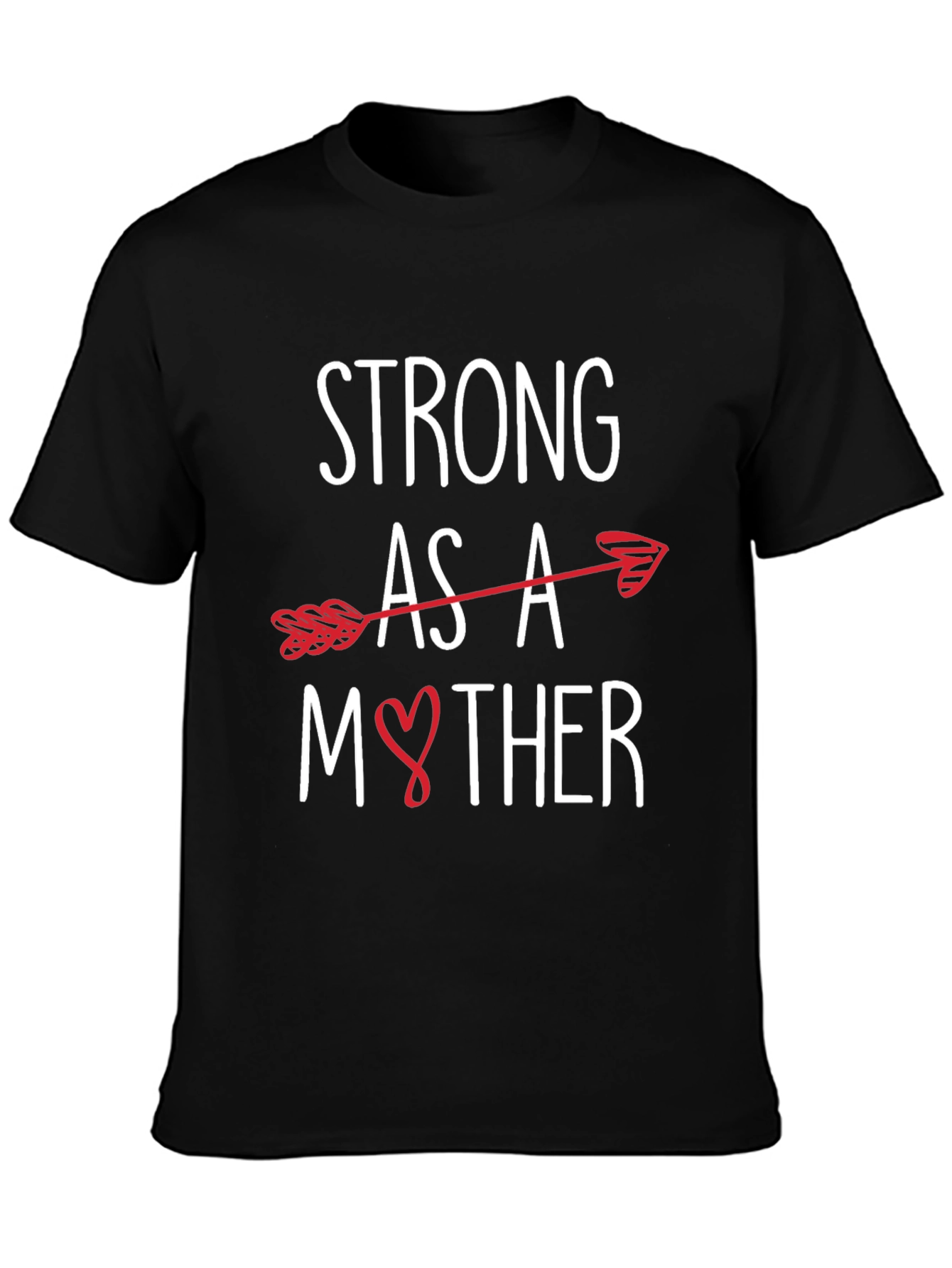 Strong As A Mother Arrow Heart Graphic Tee