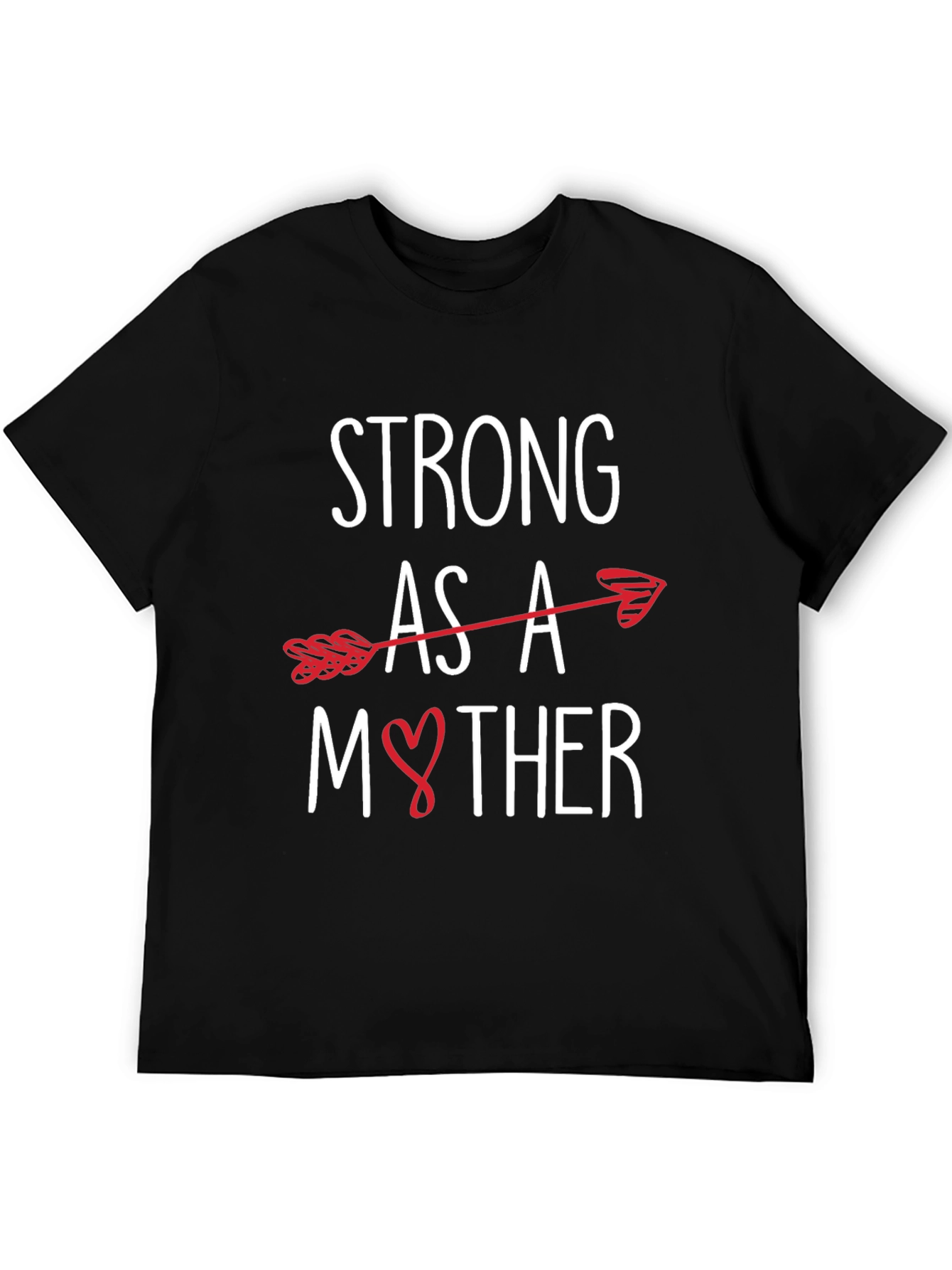 Strong As A Mother Arrow Heart Graphic Tee