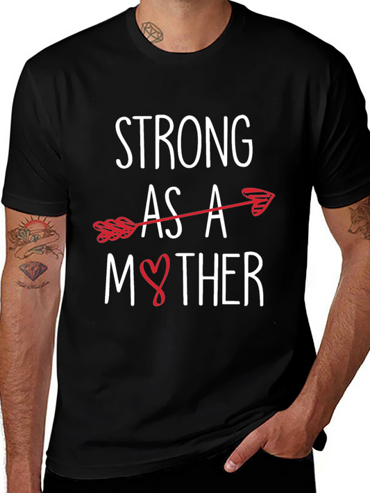Strong As A Mother Arrow Heart Graphic Tee