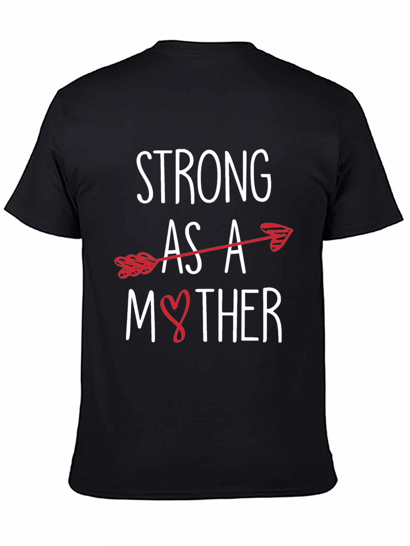 Strong As A Mother Arrow Heart Graphic Tee
