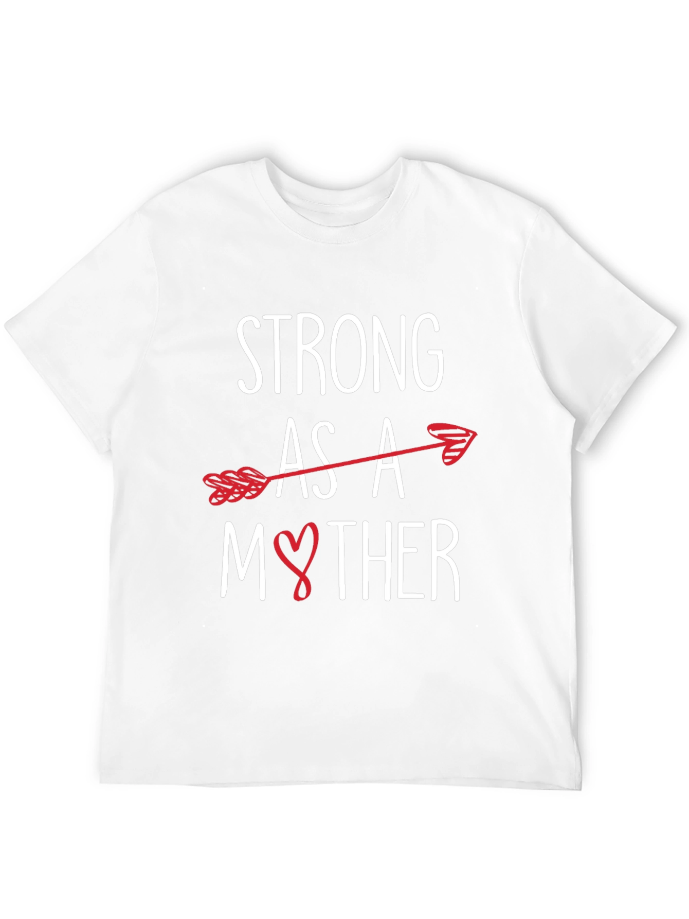 Strong As A Mother Arrow Heart Graphic Tee