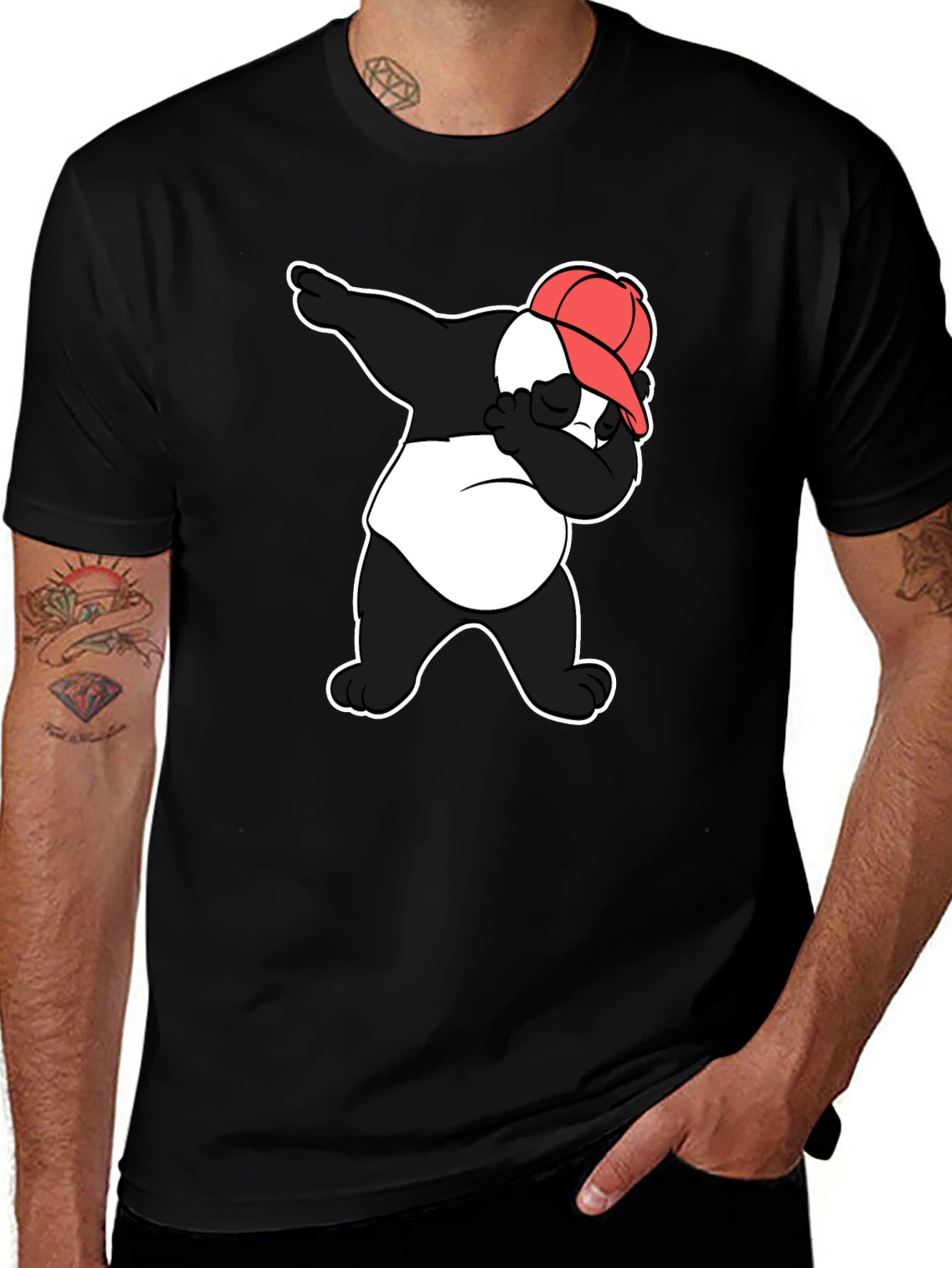Dabbing Panda T-Shirt - Cool Graphic Tee