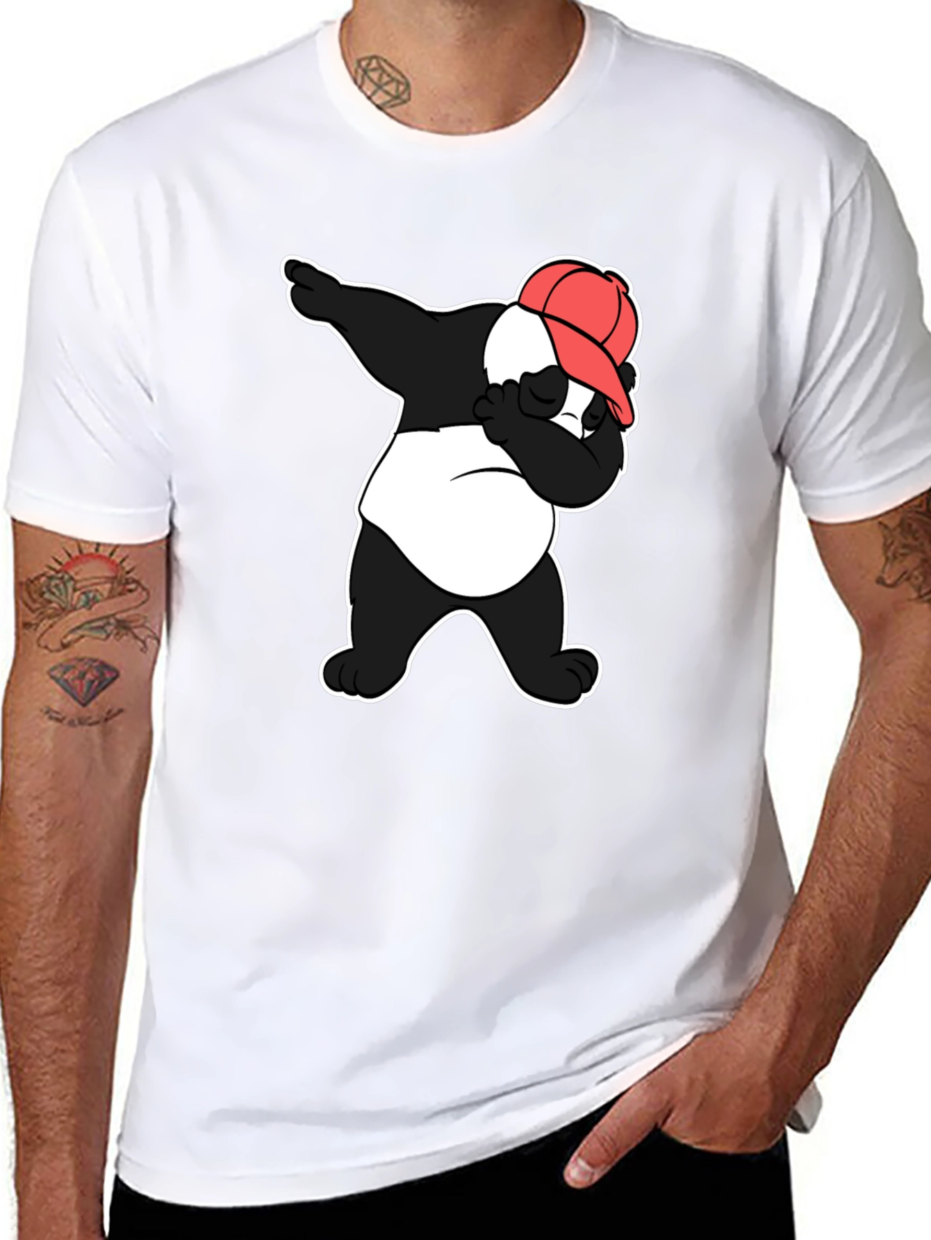 Dabbing Panda T-Shirt - Cool Graphic Tee