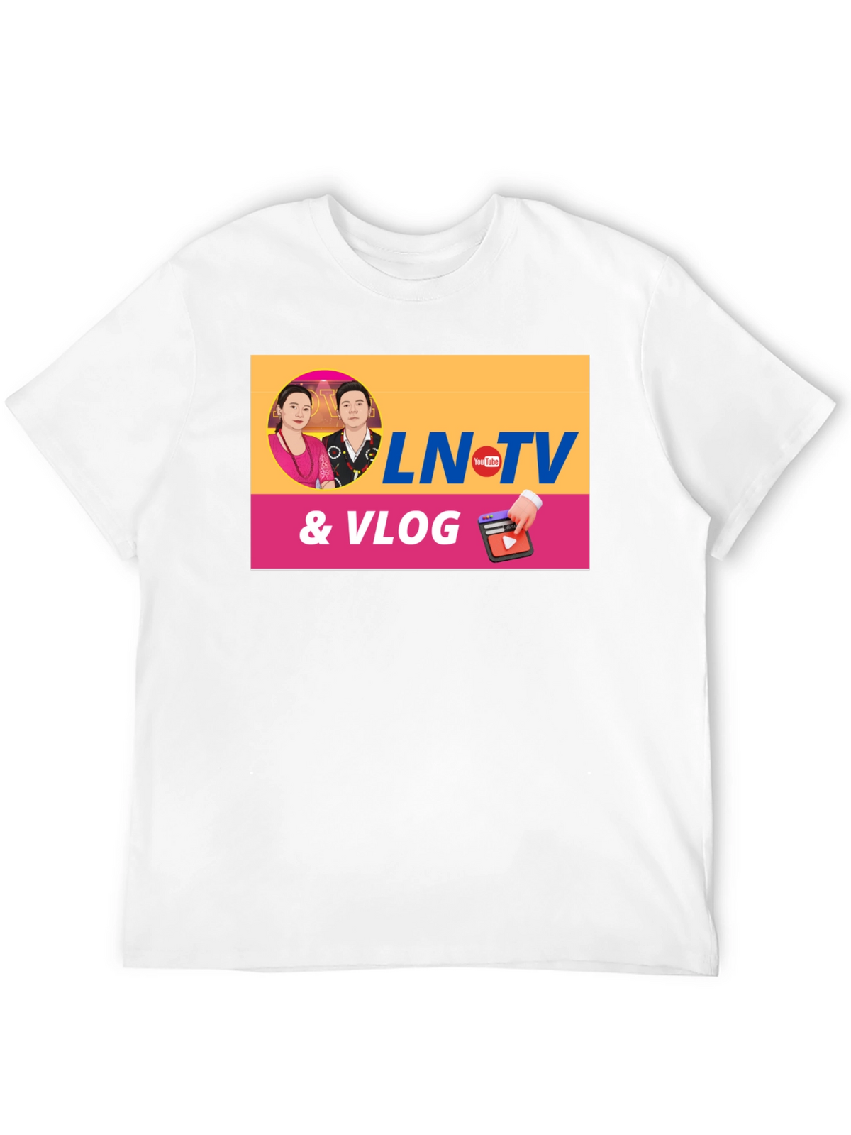 LN TV & Vlog Black T-Shirt