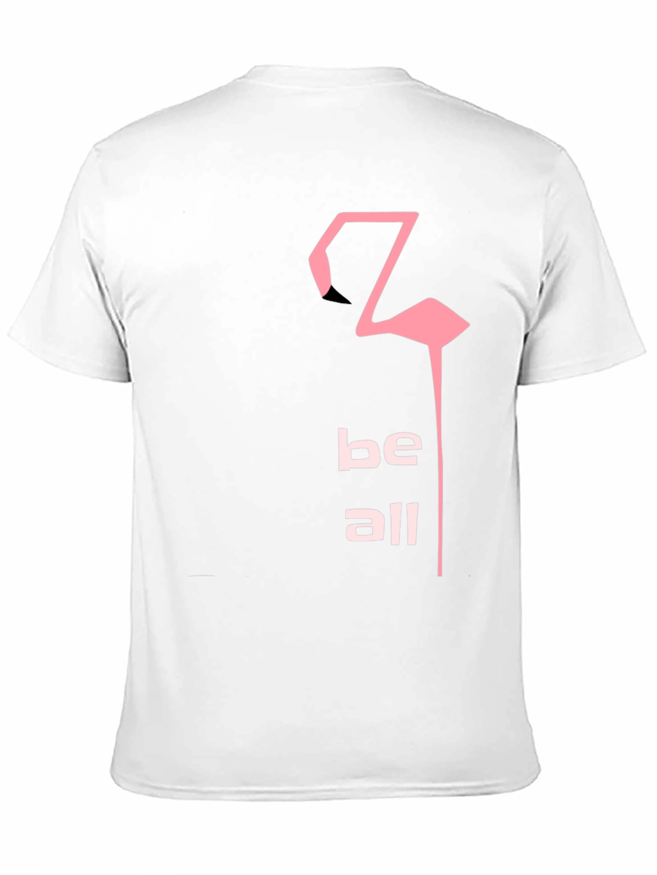 Be All Flamingo Graphic Tee - Black