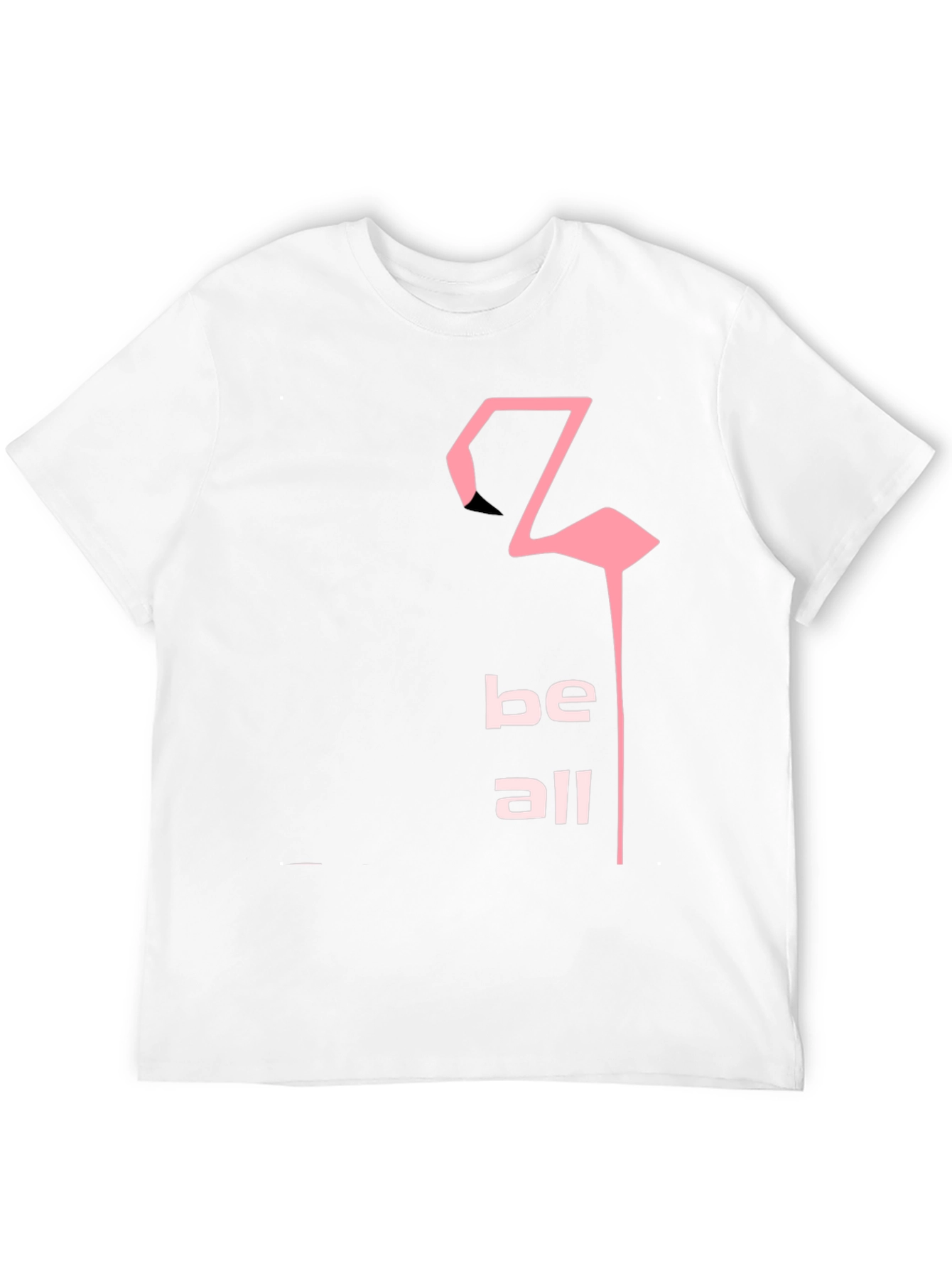 Be All Flamingo Graphic Tee - Black
