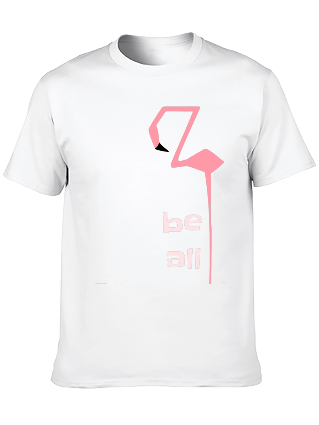 Be All Flamingo Graphic Tee - Black