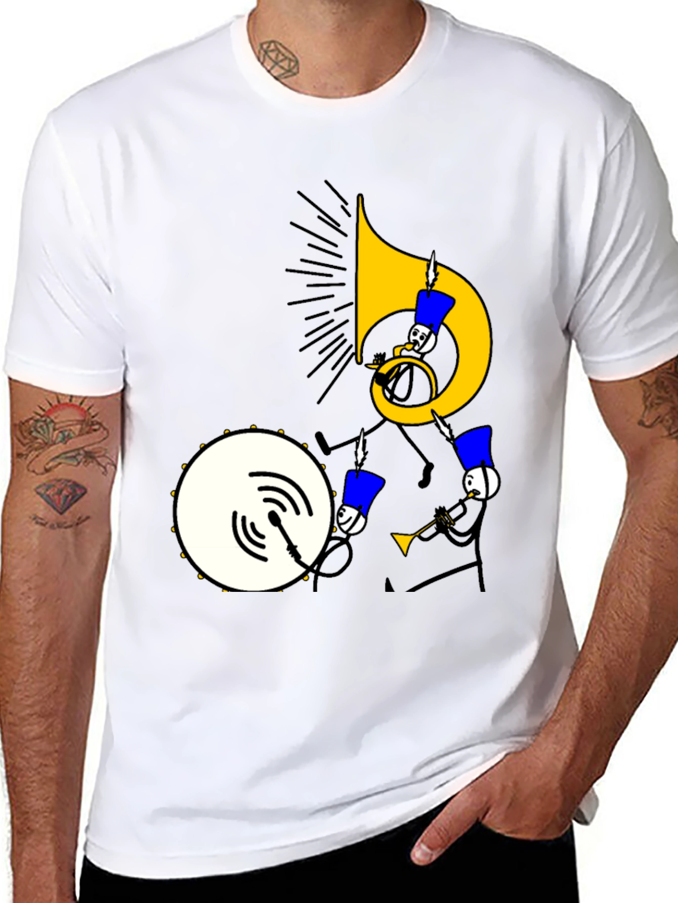 Musical Marching Band Graphic Tee