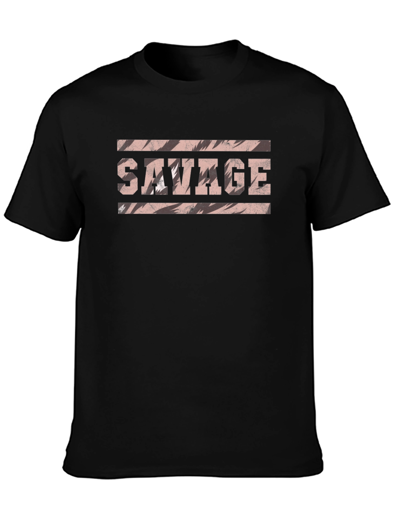 Savage Graphic Print Mens Black T-Shirt