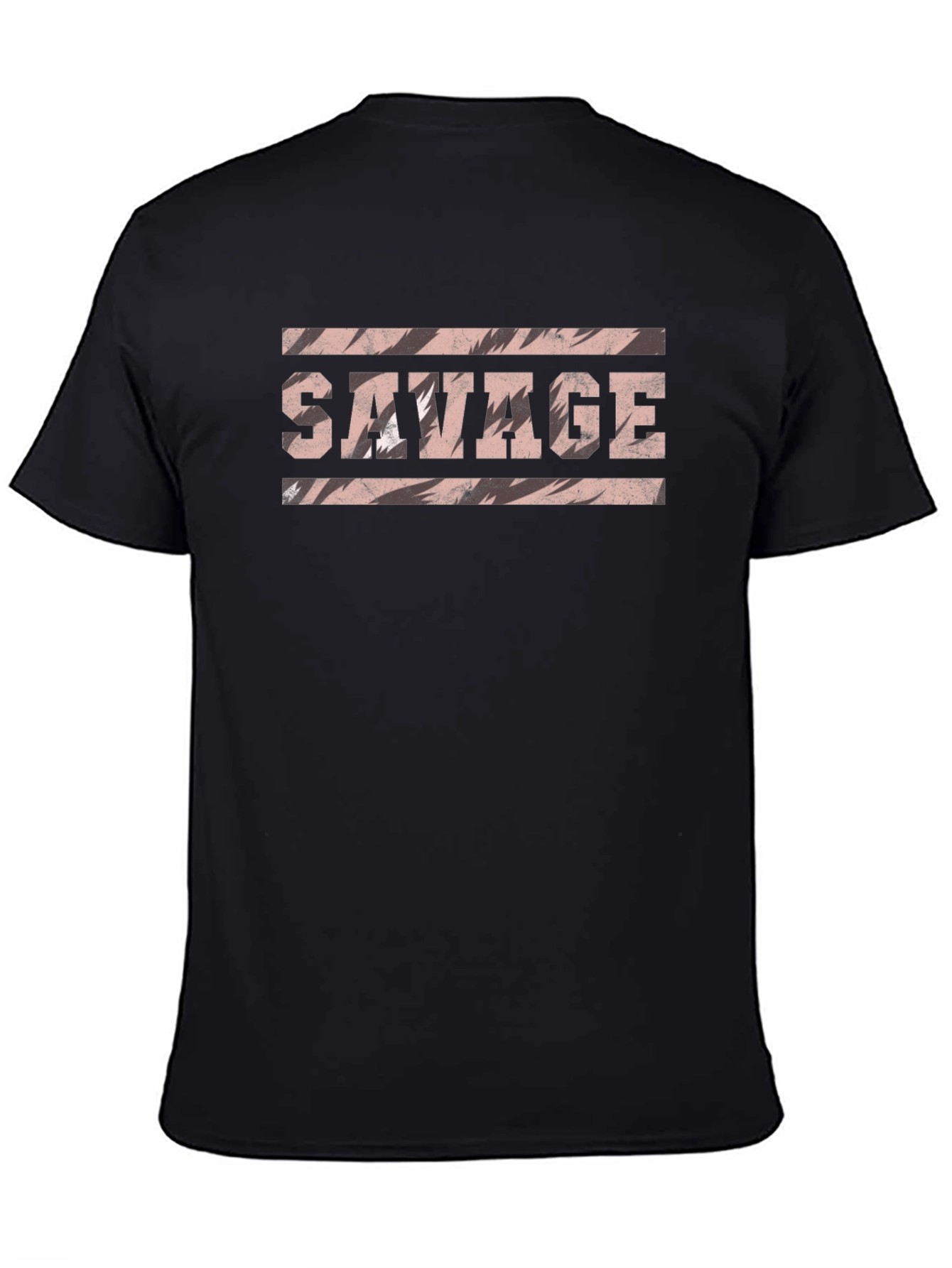 Savage Graphic Print Mens Black T-Shirt