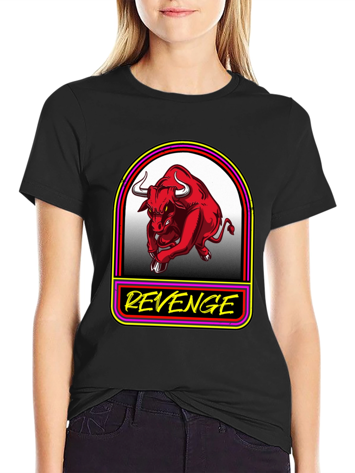 Revenge Graphic Tee - Mens Black T-Shirt