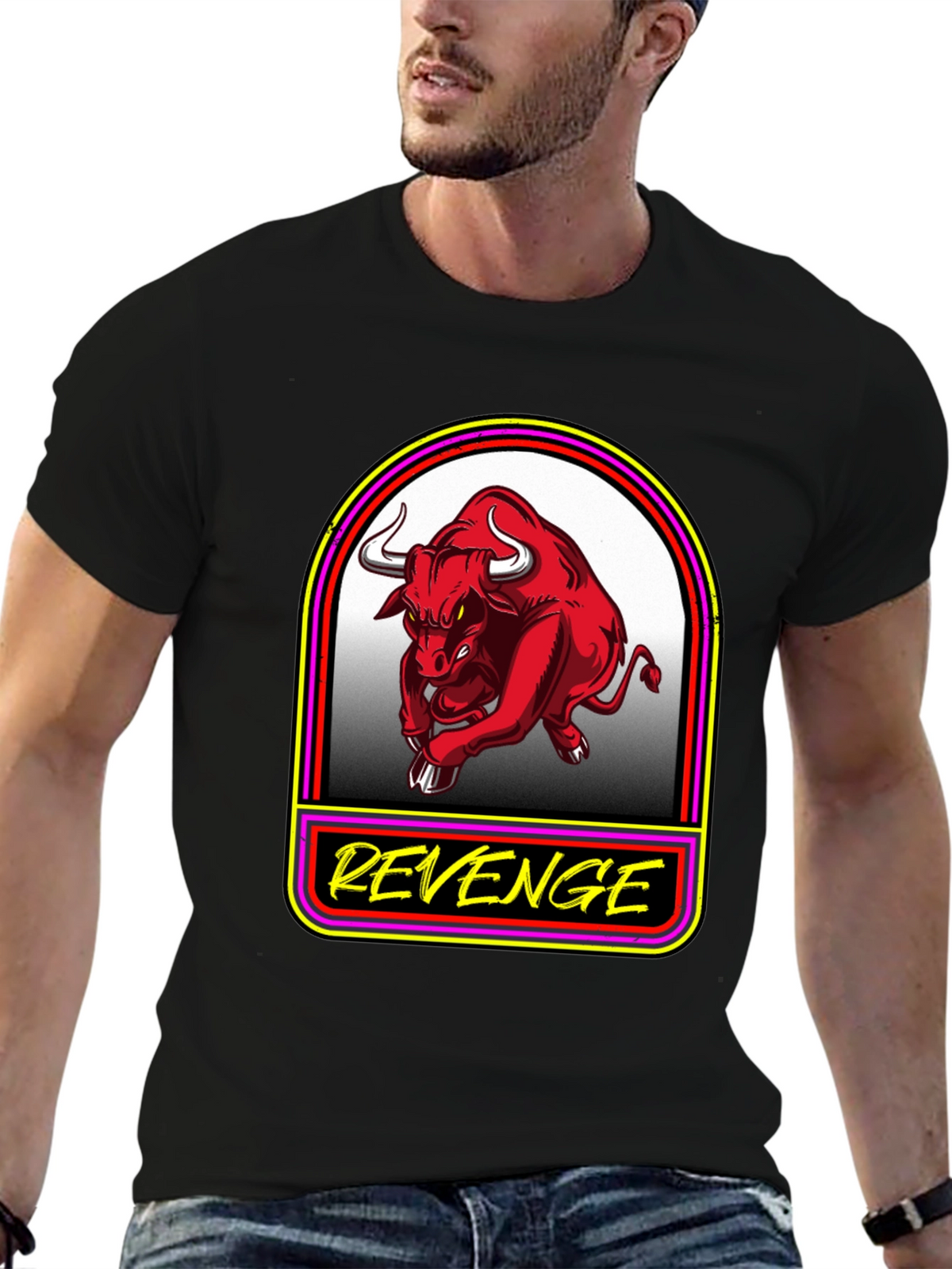 Revenge Graphic Tee - Mens Black T-Shirt