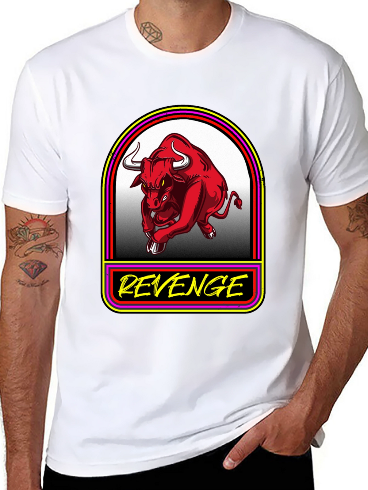 Revenge Graphic Tee - Mens Black T-Shirt