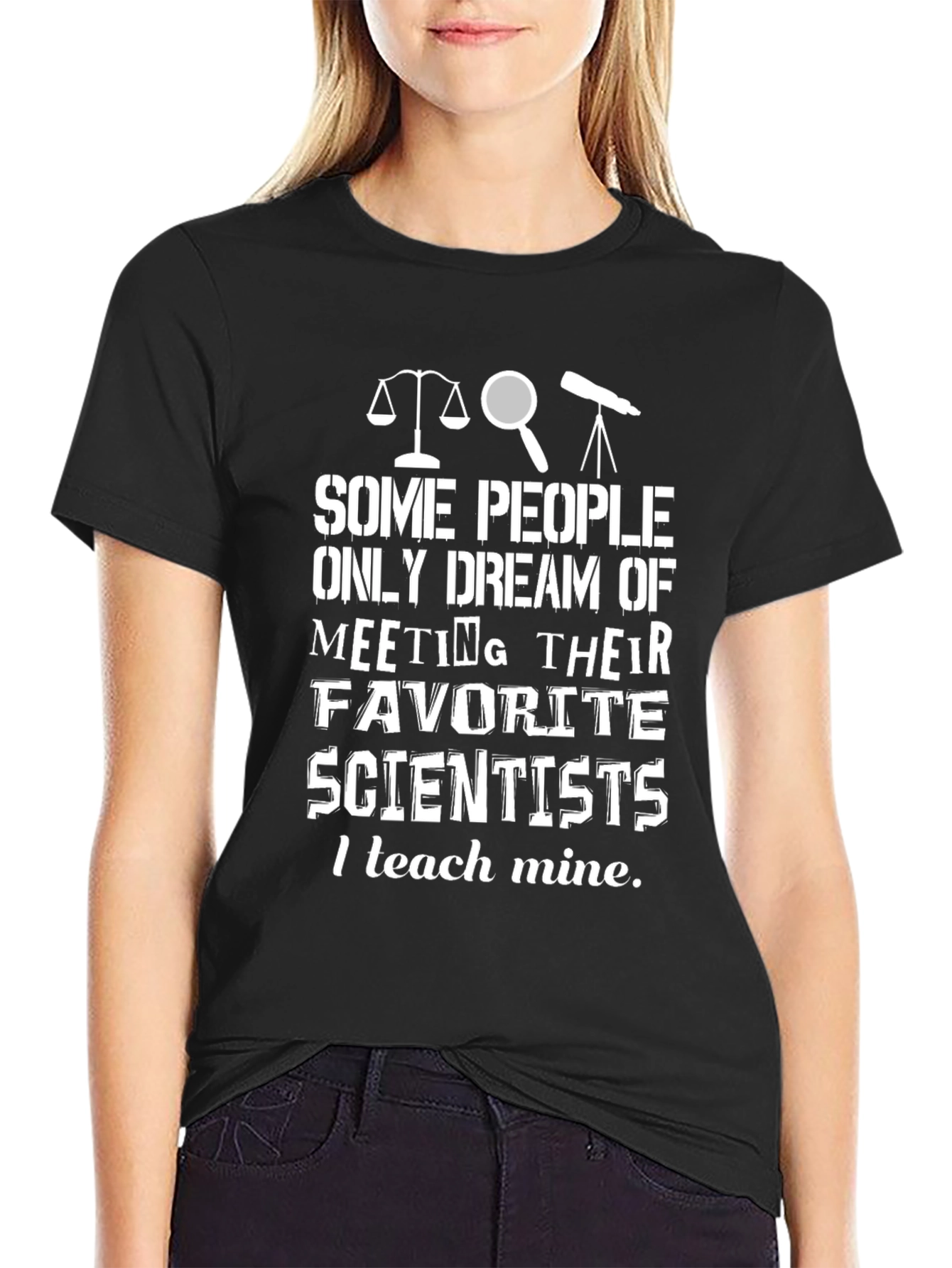 Scientist Teacher Black T-Shirt