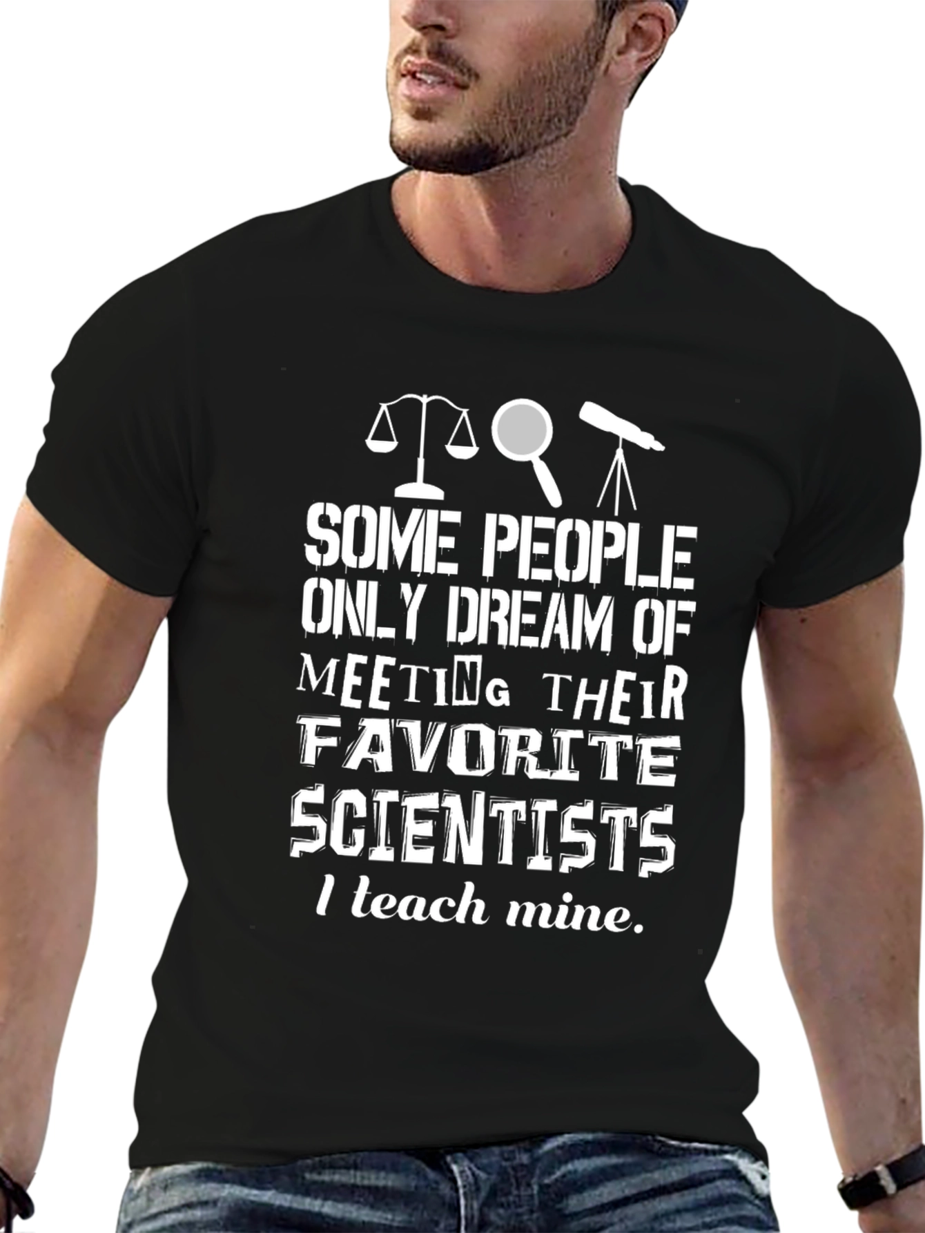 Scientist Teacher Black T-Shirt