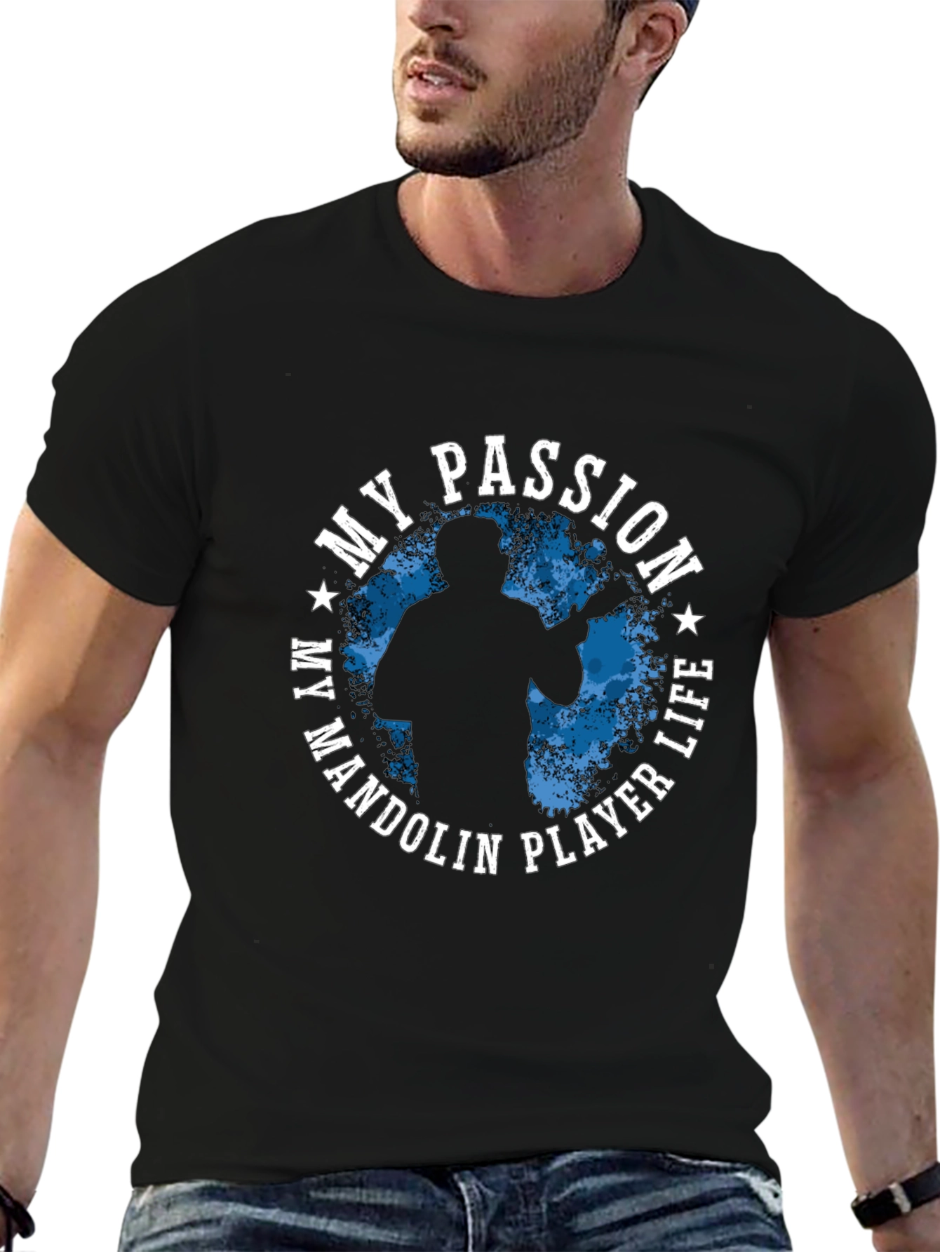My Passion Mandolin Player Life Graphic T-Shirt
