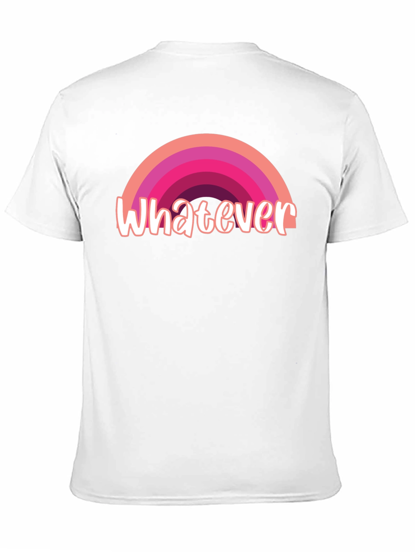 Whatever Rainbow Graphic Tee - Casual Style