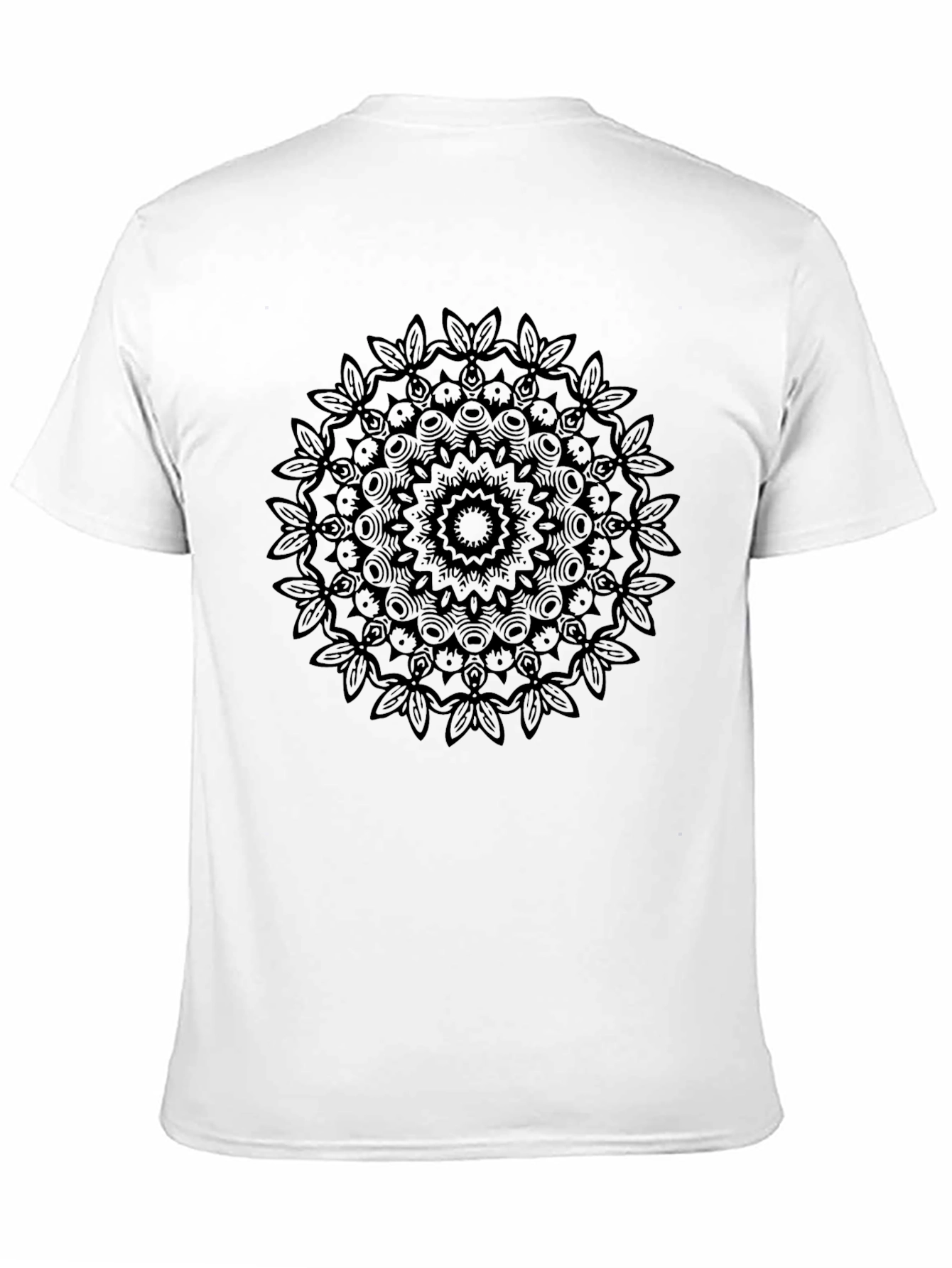 Black Mandala Design T-Shirt