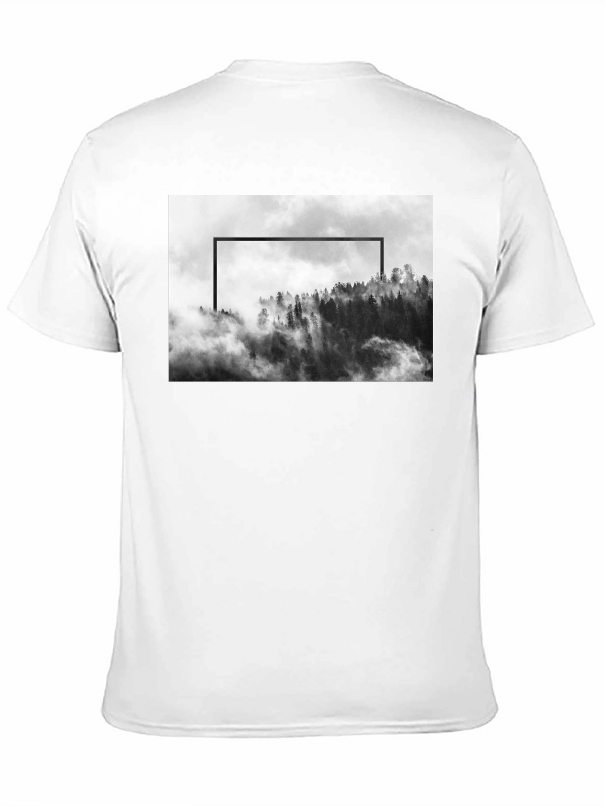 Mountain Framed Black T-Shirt